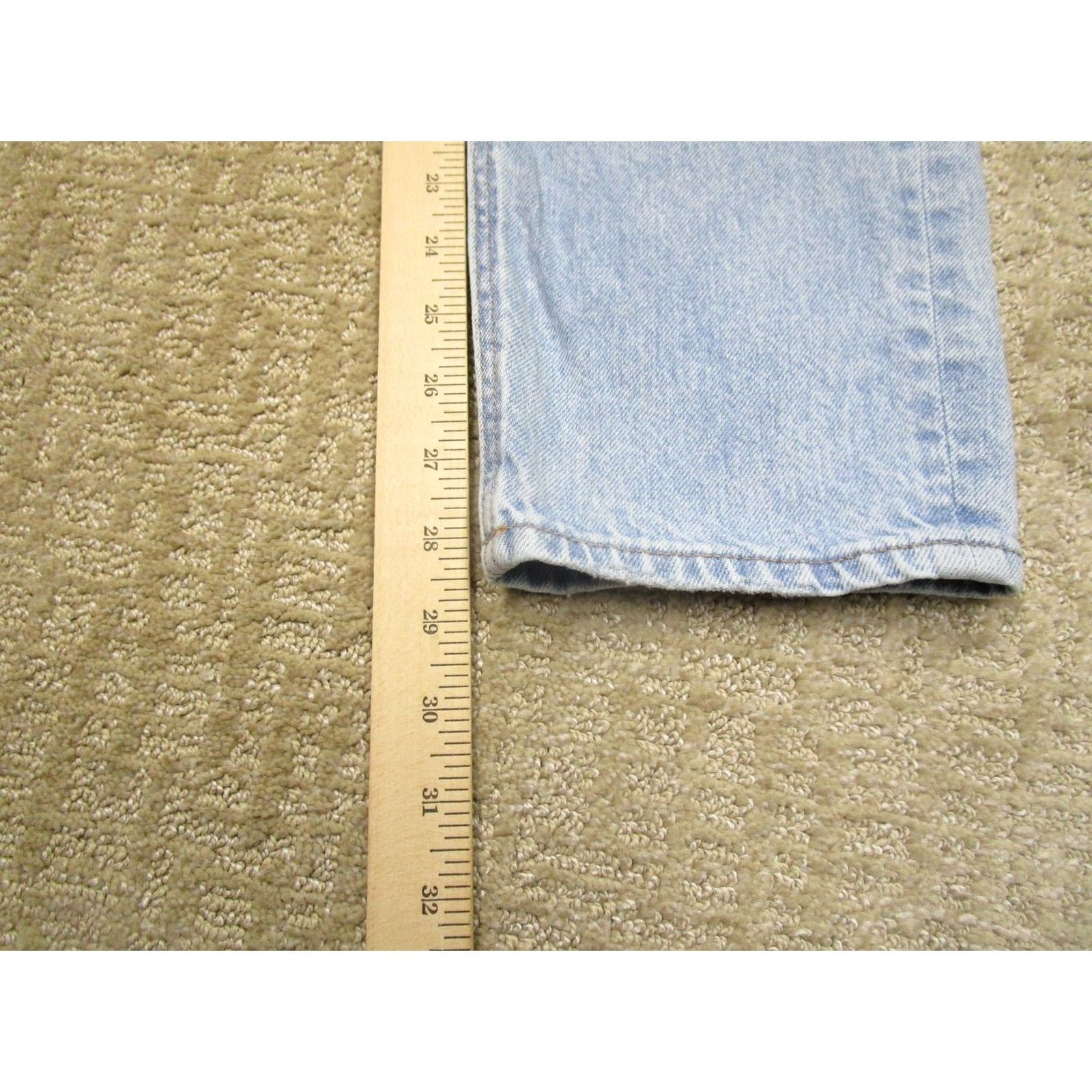 Vintage American Eagle Jeans Women 6 Light Blue High Rise 5-Pocket Denim Mom Style Tapered Pants Mens? Size 28" / US 6 / IT 42 - 7 Thumbnail