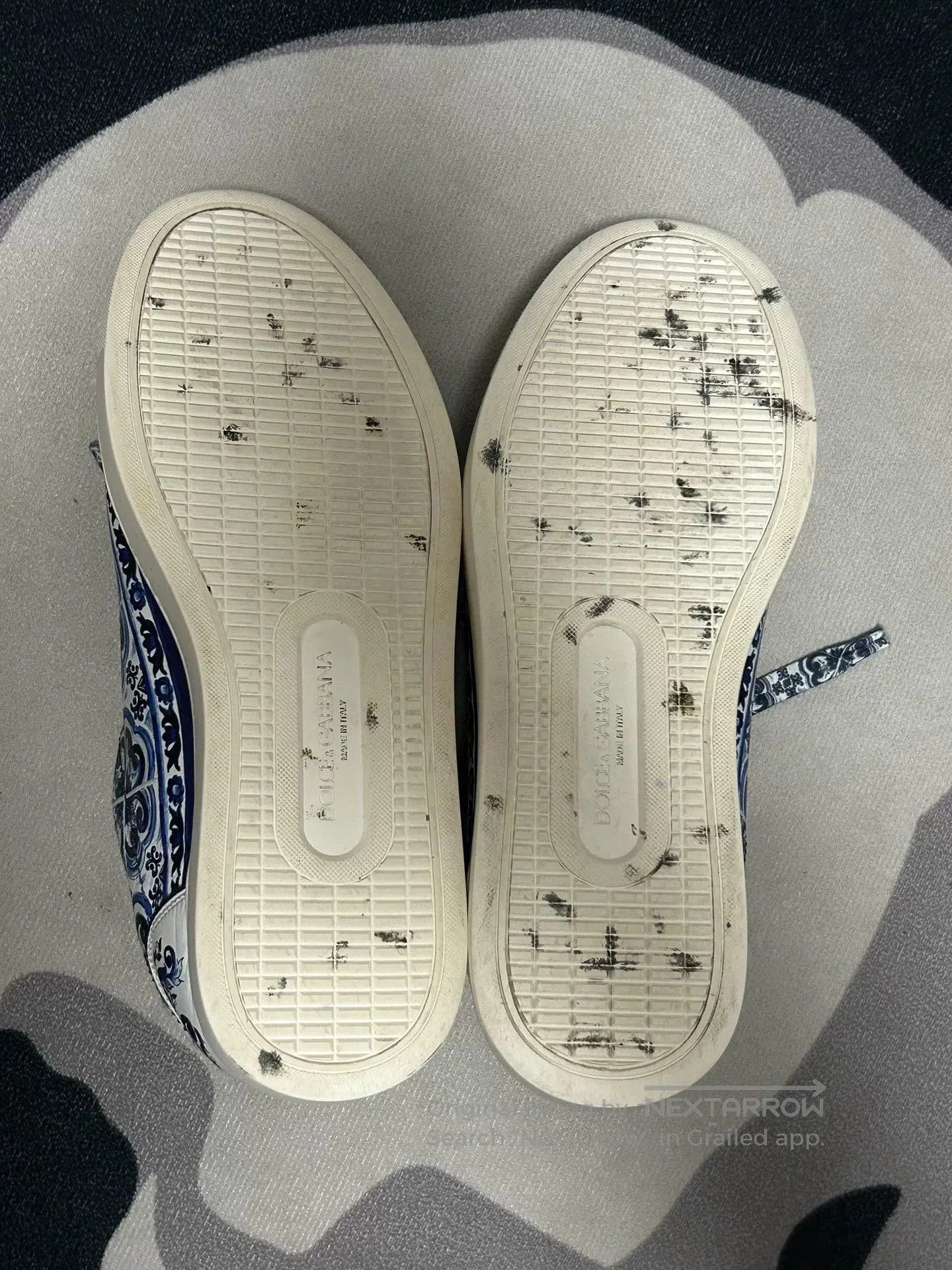 Dolce & Gabbana Dolce & Gabbana Blue Print Sneakers. Size US 7 / EU 40 - 7 Thumbnail