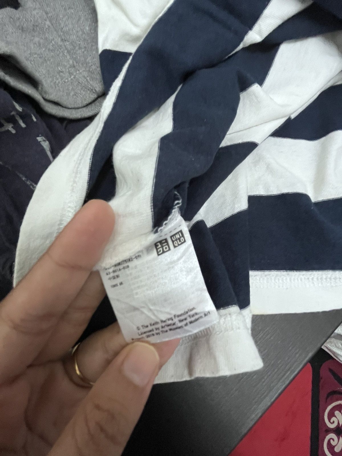 Keith Haring × Uniqlo × Vintage Keith Harring T Shirt Stripe Tee Size US M / EU 48-50 / 2 - 4 Thumbnail