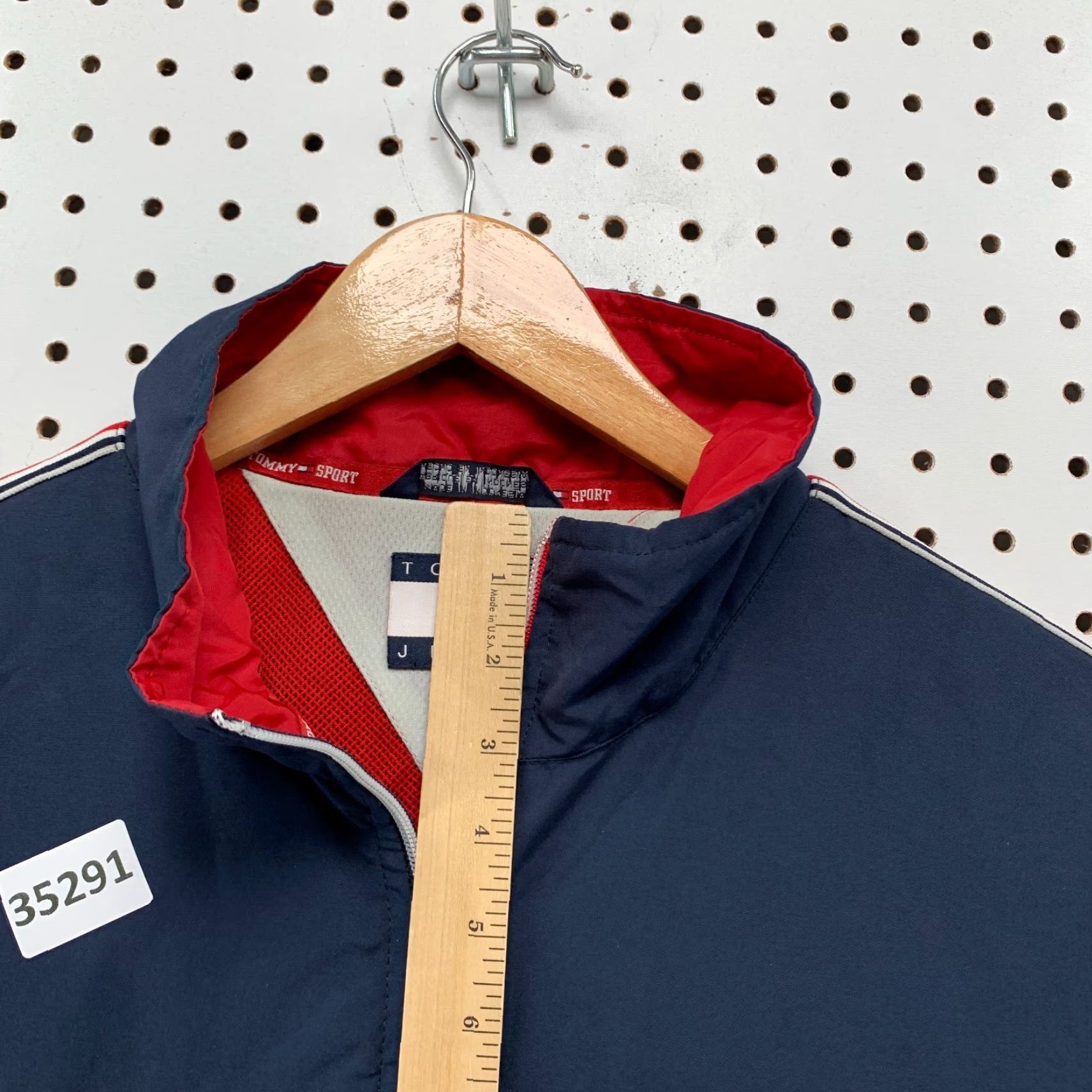 Tommy Hilfiger VINTAGE Tommy Hilfiger Windbreaker Jacket Mens M Blue Full Zip Sports Windbreaker 90s Tommy Hilfiger Full Zip Mens Blue Size US M / EU 48-50 / 2 - 7 Thumbnail