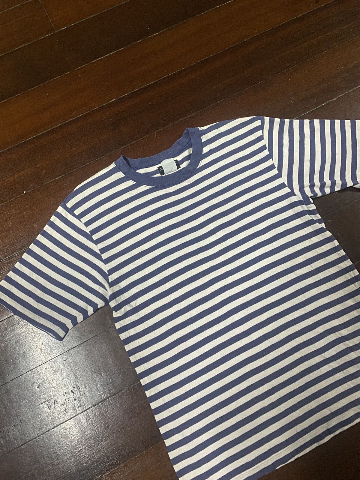 agnes b. Vintage Agnes B Homme Paris Casual Classics Striped Tee Size US M / EU 48-50 / 2 - 5 Thumbnail