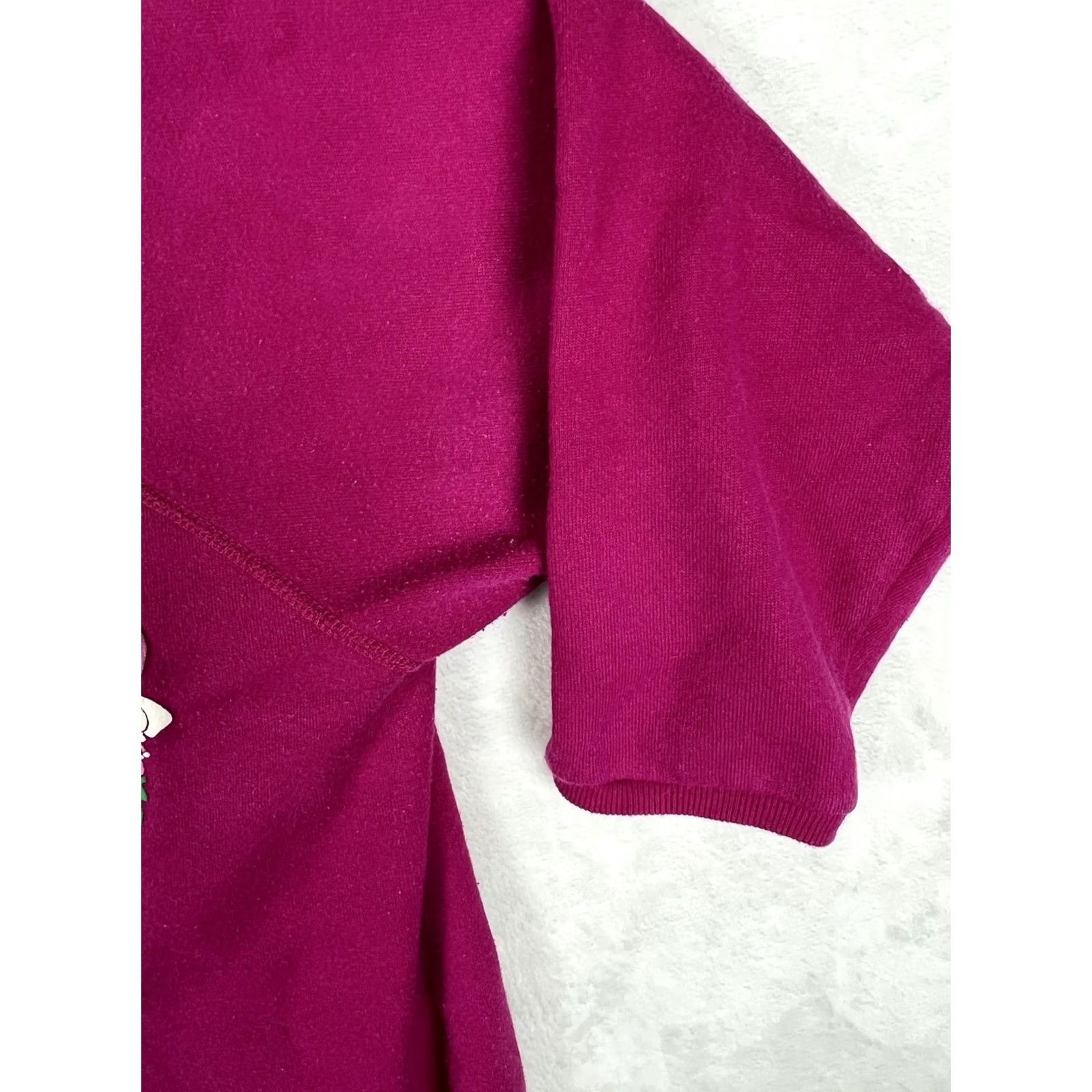Vintage Morning Sun Purple Hummingbird Floral Crewneck Fleece Sweatshirt Womens M Size M Casual Long Sleeve Raglan Pullover Graphic Print Size M / US 6-8 / IT 42-44 - 6 Thumbnail