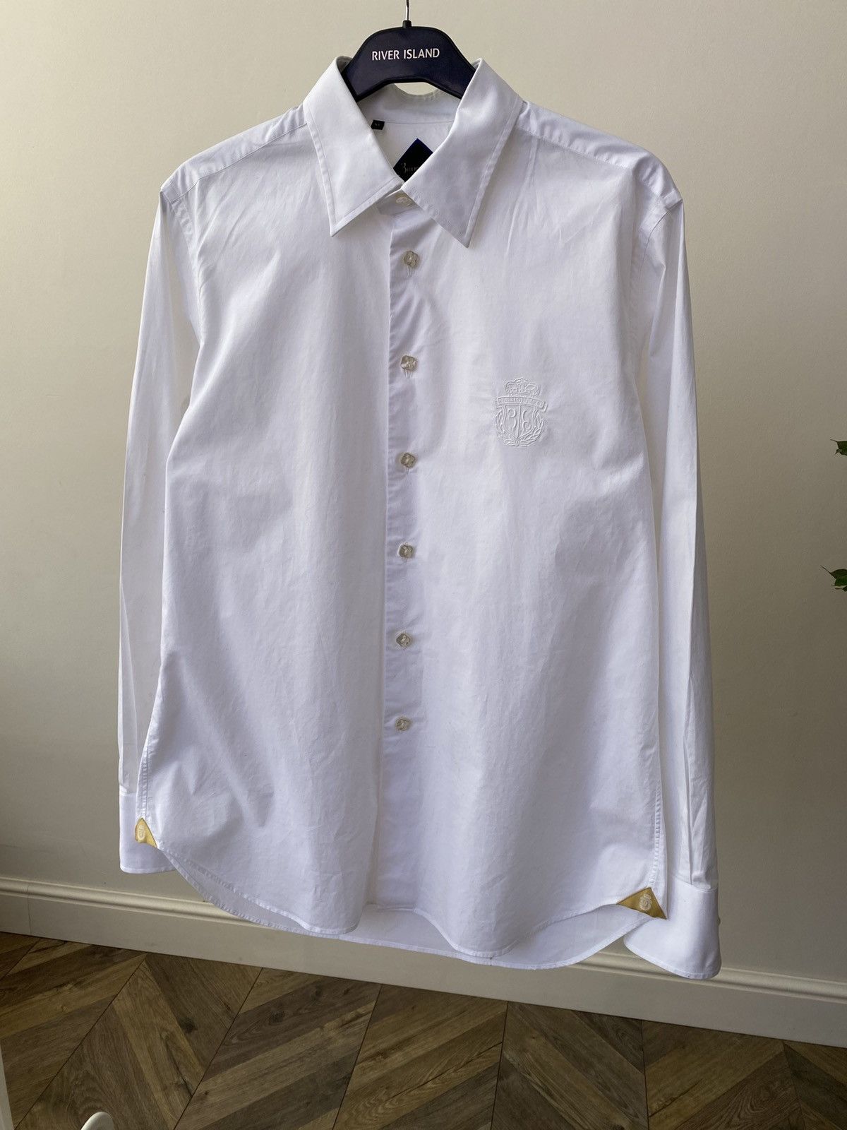 Billionaire Couture Vintage Billionaire White Luxury Button Up Shirt Size US XL / EU 56 / 4 - 3 Thumbnail