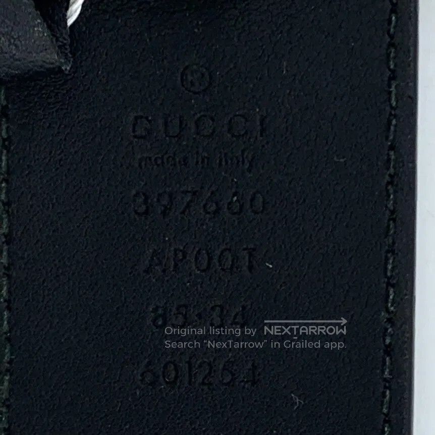 Gucci Guicci Black Double G Buckle Leather Belt| Size ONE SIZE - 7 Thumbnail