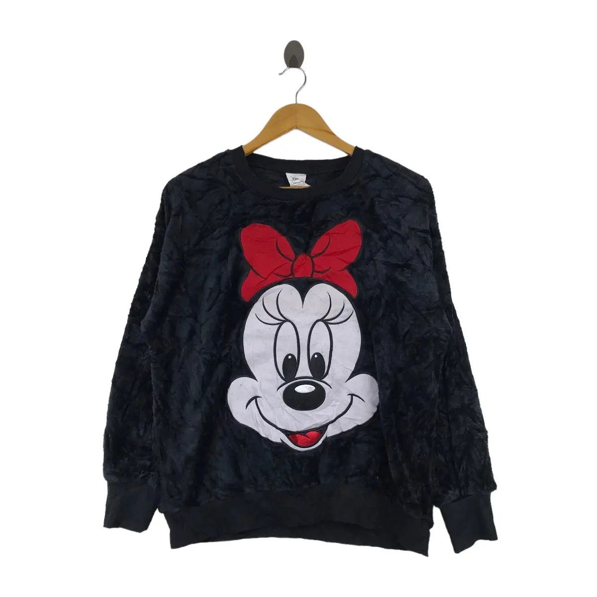 Vtg DISNEY MINNIE MOUSE Belle Maison Cartoon Fleece Sweater