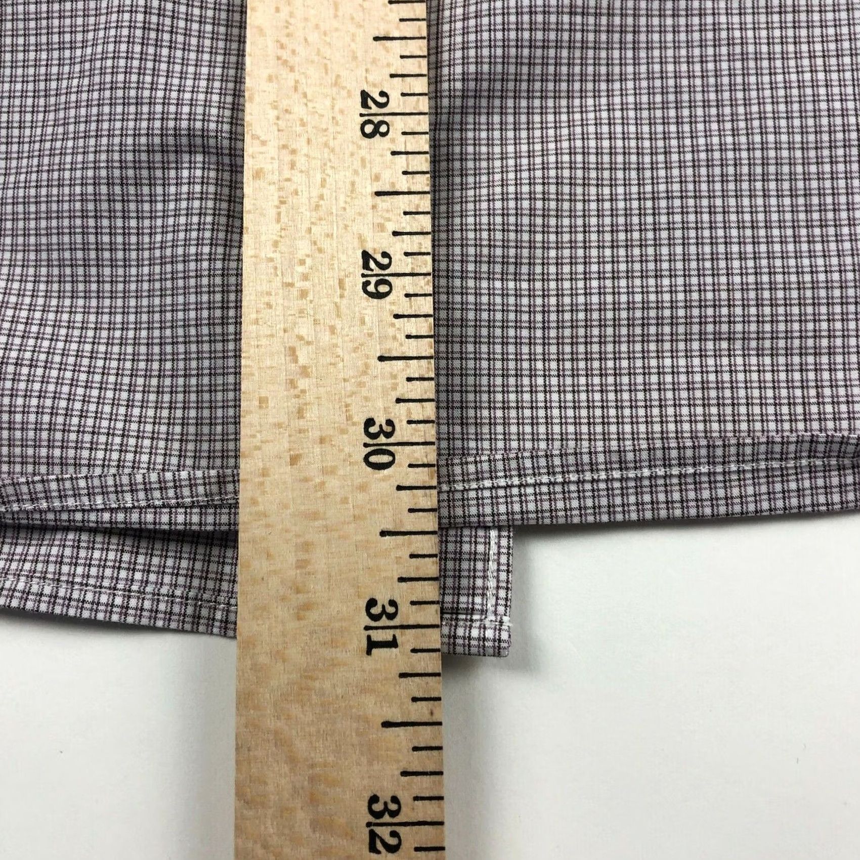John Varvatos John Varvatos Dress Shirt Gray Long Sleeve Button Front 17.5 Mens Regular Size Check Pattern Shirt Size 48R - 6 Thumbnail