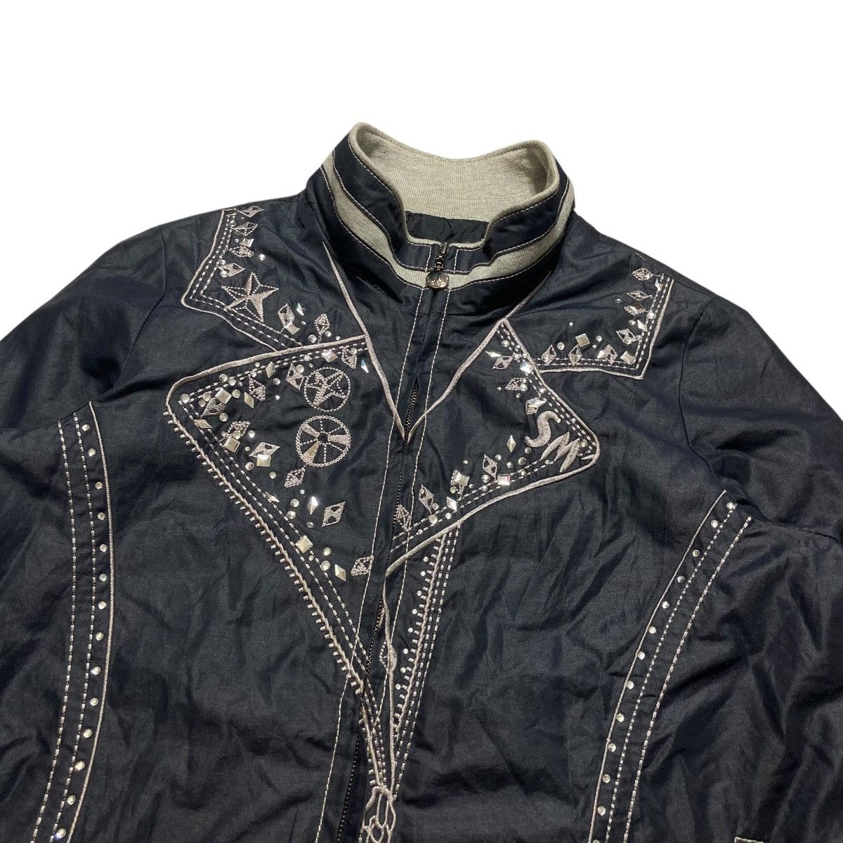 If Six Was Nine SHIMMZNI - Studded Embroidery Design Jacket Vkei Japanese Size M / US 6-8 / IT 42-44 - 3 Thumbnail