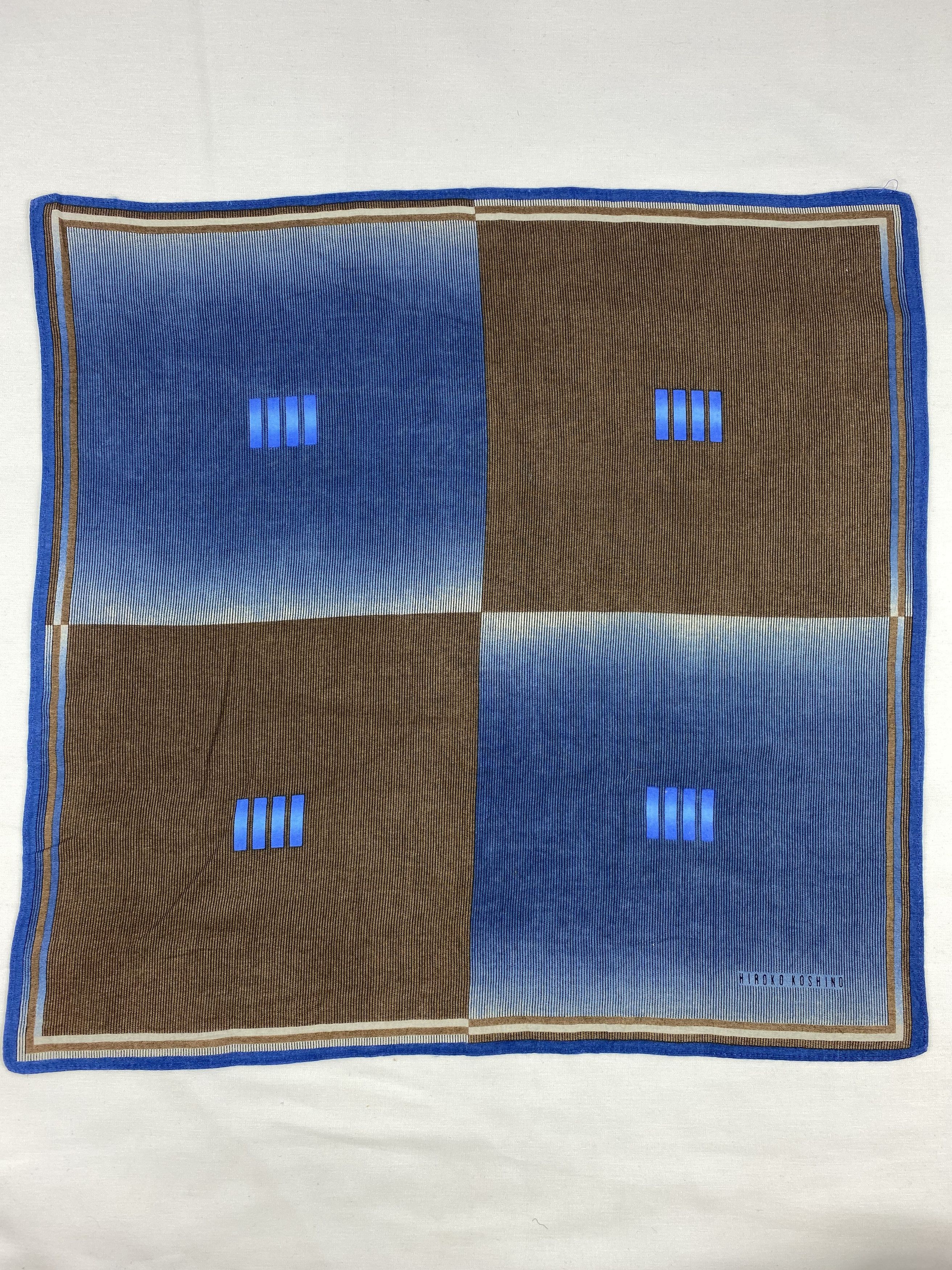 Hiroko Koshino Homme × Japanese Brand × Vintage Hiroko Koshino Handkerchief / Bandana / Neckerchief Size ONE SIZE - 3 Thumbnail