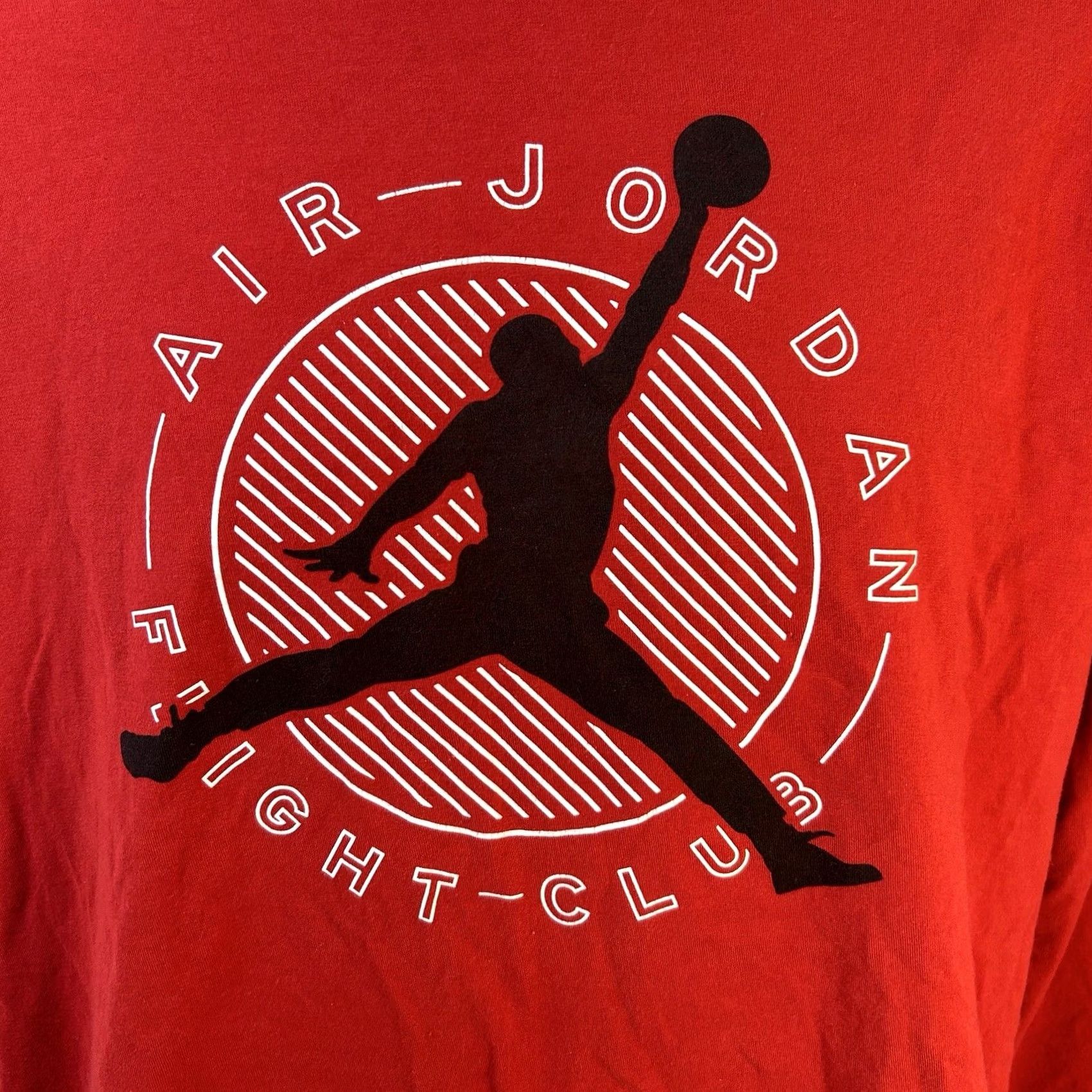 Jordan Brand VINTAGE Air Jordan Flight Club Long Sleeve Shirt Men Large Red Jump Man Crew Neck Size US L / EU 52-54 / 3 - 4 Thumbnail