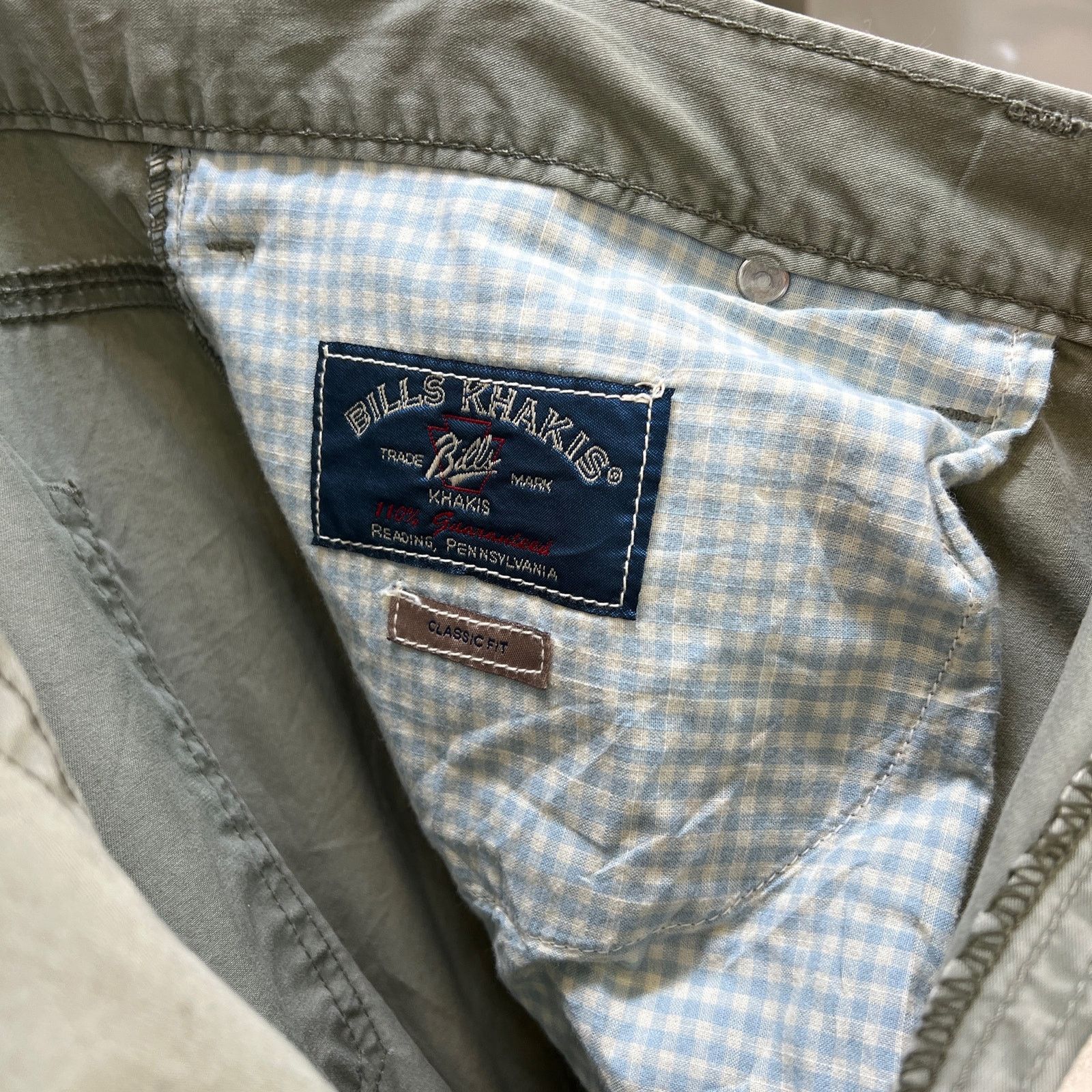 Other Bill’s Khakis Pants Classic Fit Broken In Twill Green Size US 42 / EU 58 - 4 Thumbnail