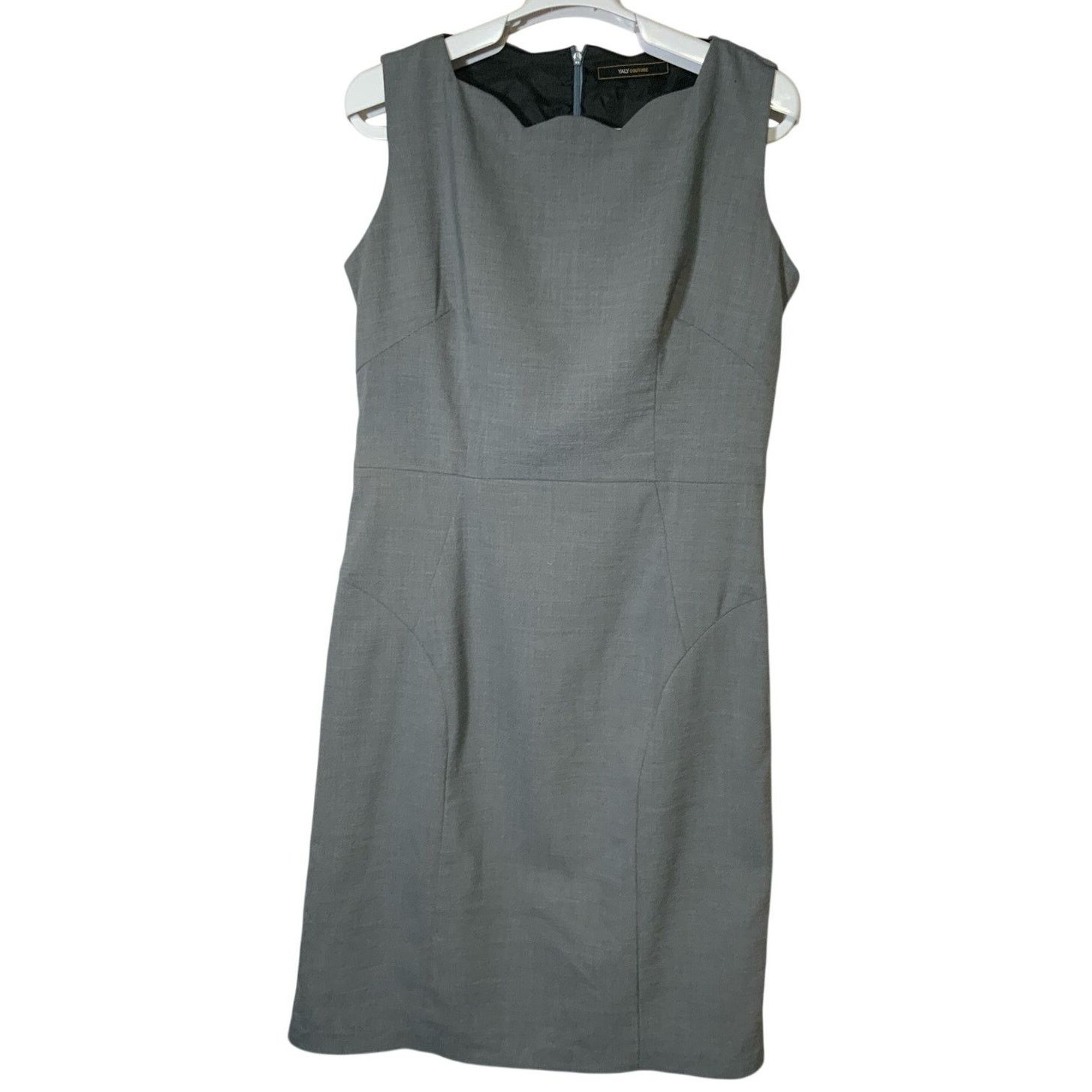 Unknown London Yaly Couture Gray Sleeveless Sheath Dress Womens Size M USED Size M / US 6-8 / IT 42-44 - 1 Thumbnail
