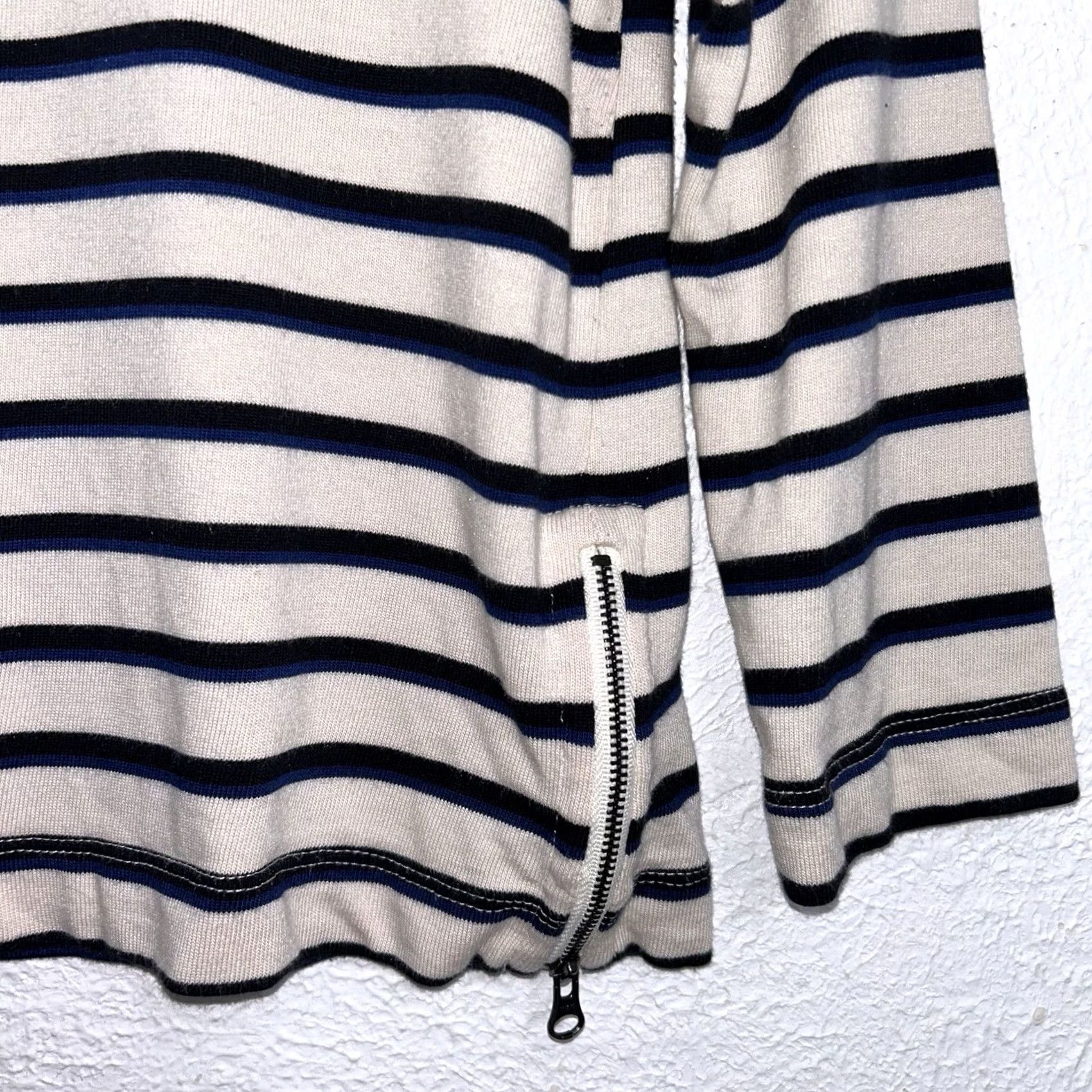 Marine Layer Marine Layer Polly Cropped Tunic Shirt Top Stripe Cream Navy Women’s Small Size S / US 4 / IT 40 - 3 Thumbnail