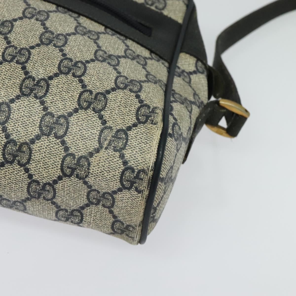 Gucci GUCCI GG Supreme Sherry Line Shoulder Bag Pvc Navy Gold 98 Size ONE SIZE - 11 Thumbnail