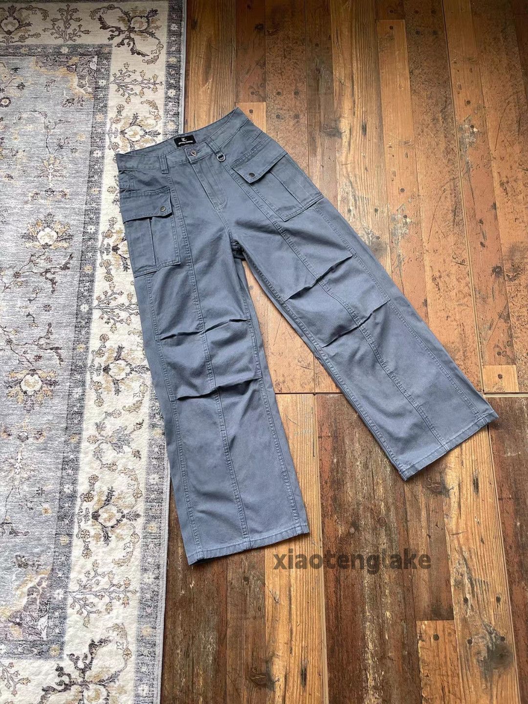 Vintage xtl retro loose baggy skate hiphop yuppie flared pants Size US 34 / EU 50 - 1 Thumbnail