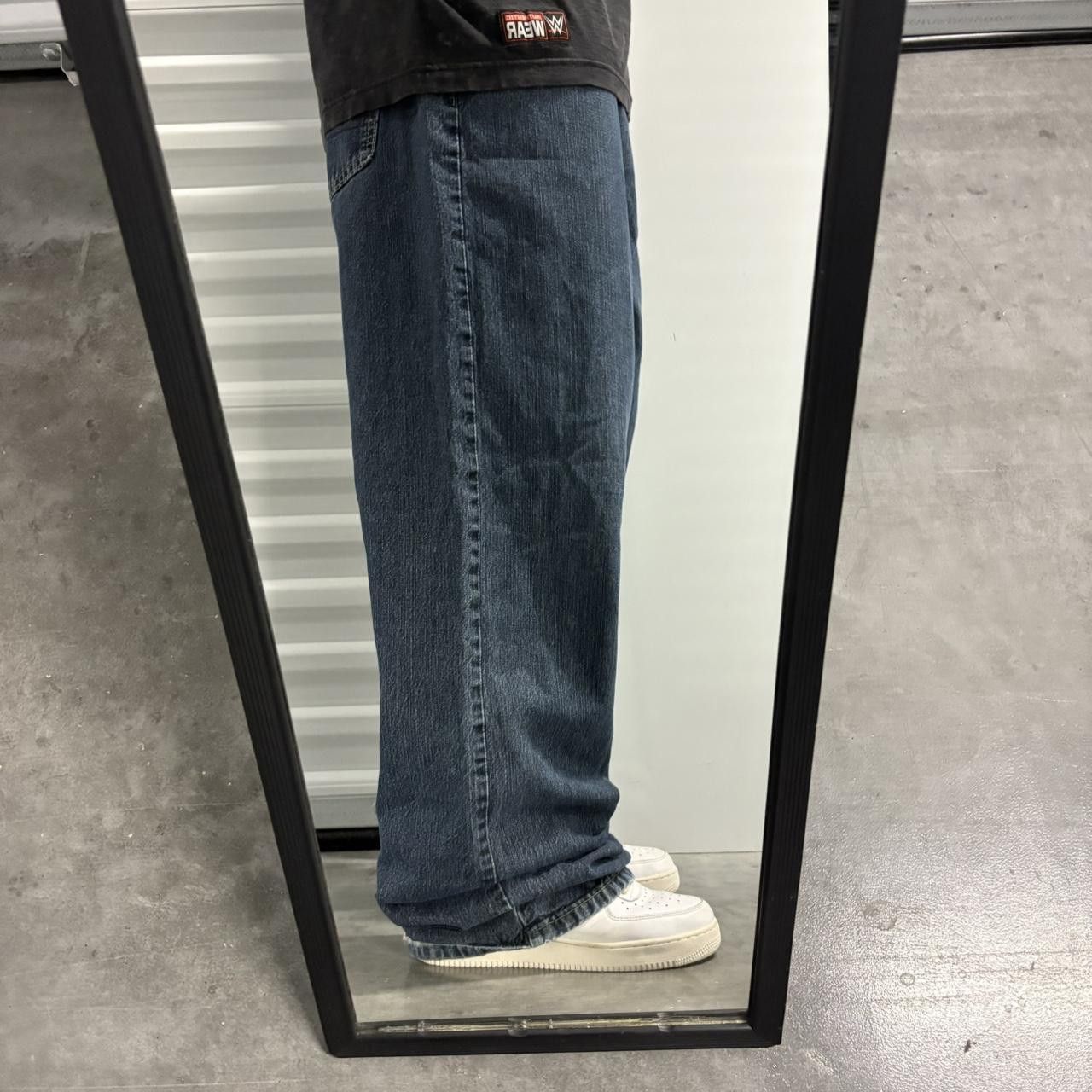 Nautica Crazy Vintage Y2K/2000s Super Baggy Wideleg Nautica Dark Blue Wash Denim Jeans! Size US 40 / EU 56 - 2 Thumbnail