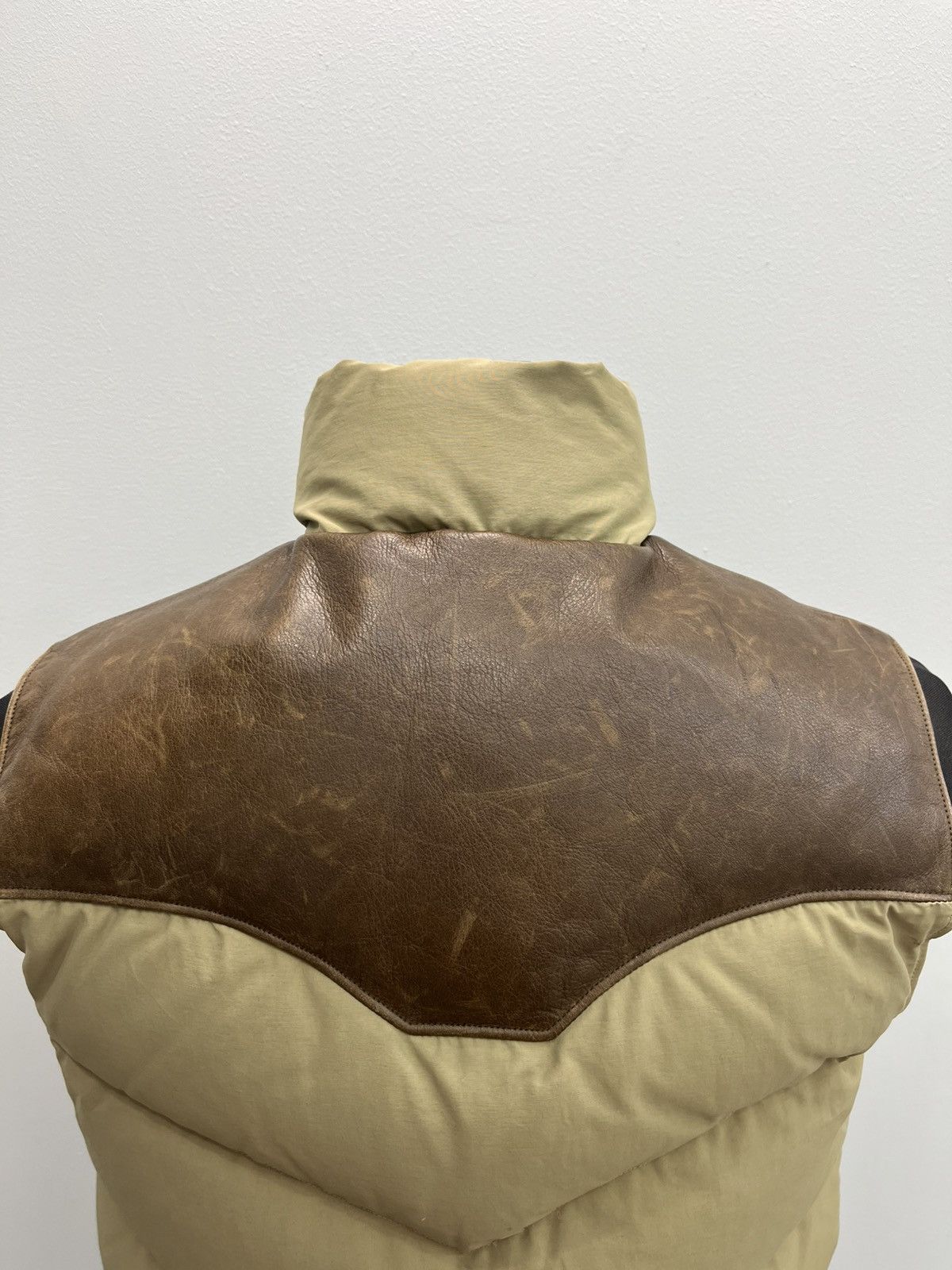 Polo Ralph Lauren Vintage Polo Ralph Lauren Leather Western Puffer Down Vest Size US M / EU 48-50 / 2 - 6 Thumbnail