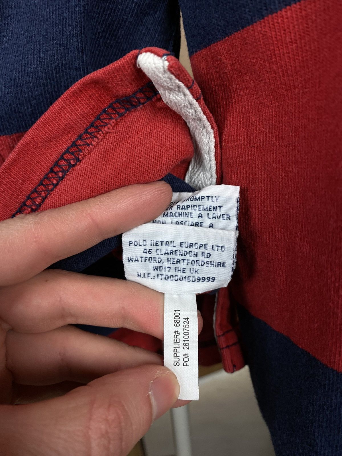 Polo Ralph Lauren 🎠Vintage 90s Sweatshirt Rugby Polo Ralph Lauren Striped Tee🎠 Size US M / EU 48-50 / 2 - 18 Thumbnail