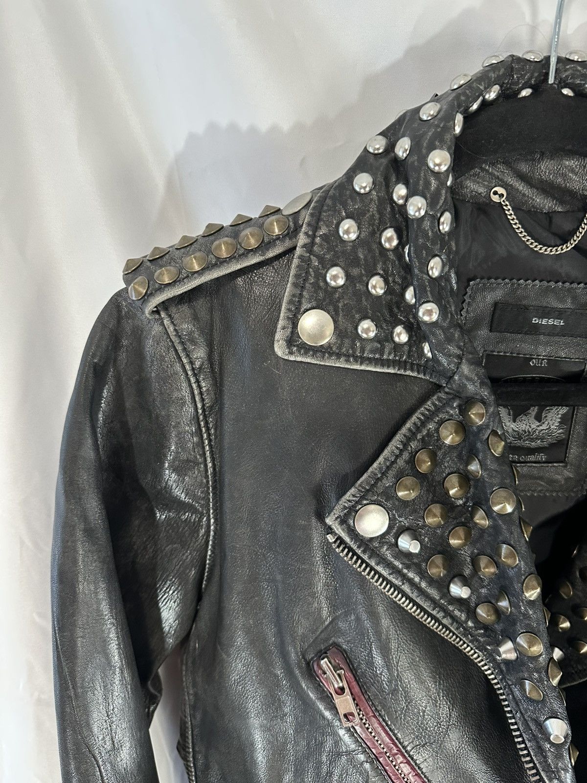 Diesel Diesel Leather Biker Jacket Size M / US 6-8 / IT 42-44 - 6 Thumbnail
