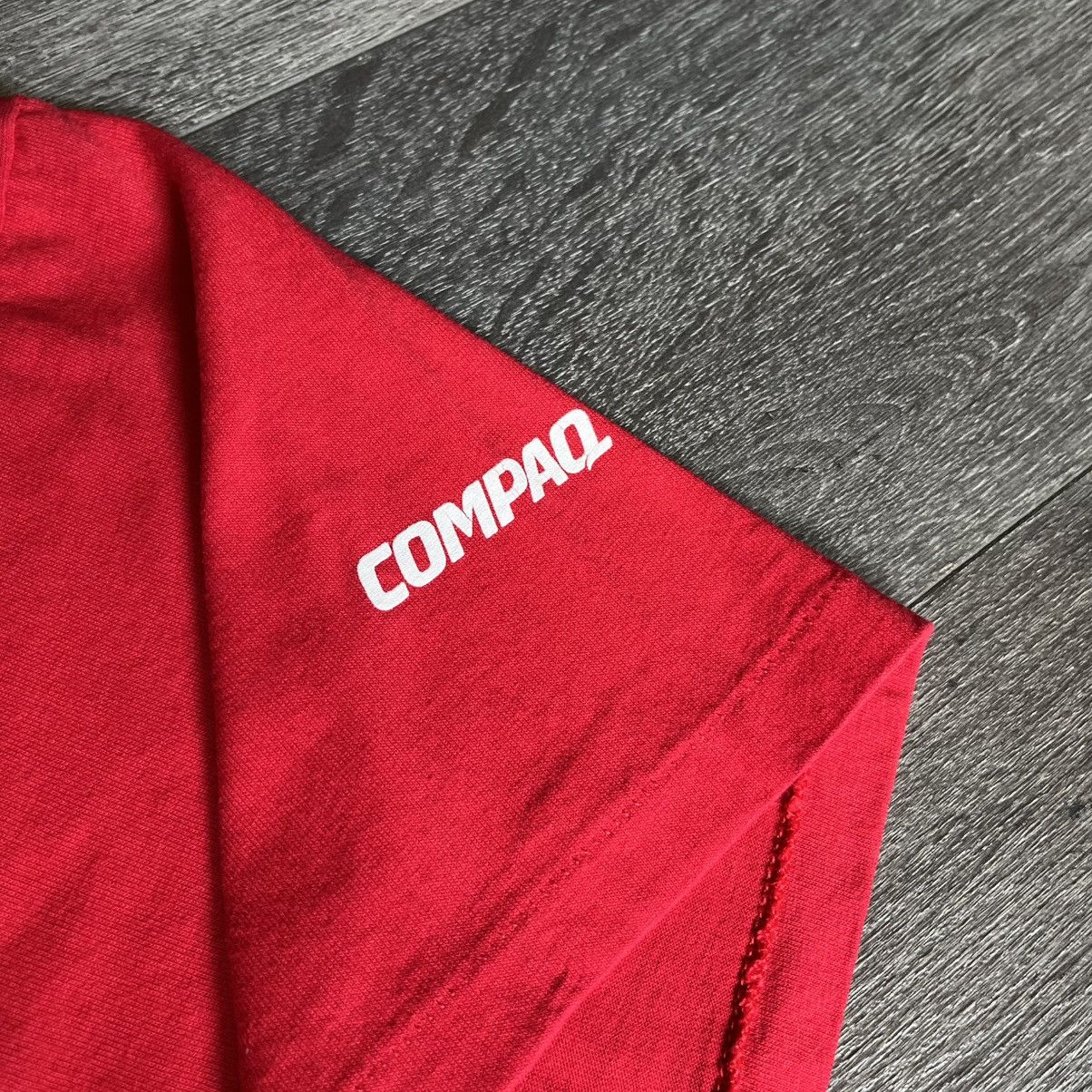 Microsoft × Vintage Vintage 1990s Q Is it Compaq ? Computer Software Graphic Tee Size US XL / EU 56 / 4 - 5 Thumbnail