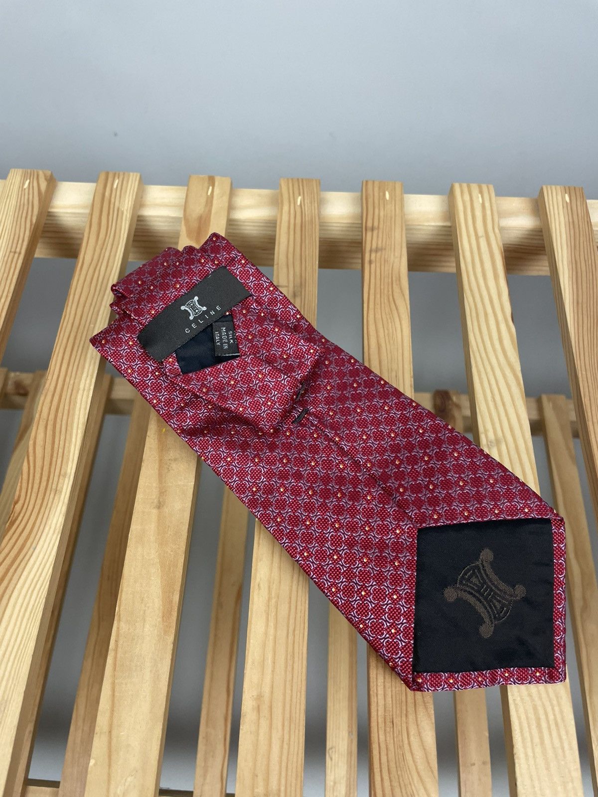 Celine Celine luxury silk tie Size ONE SIZE - 3 Thumbnail
