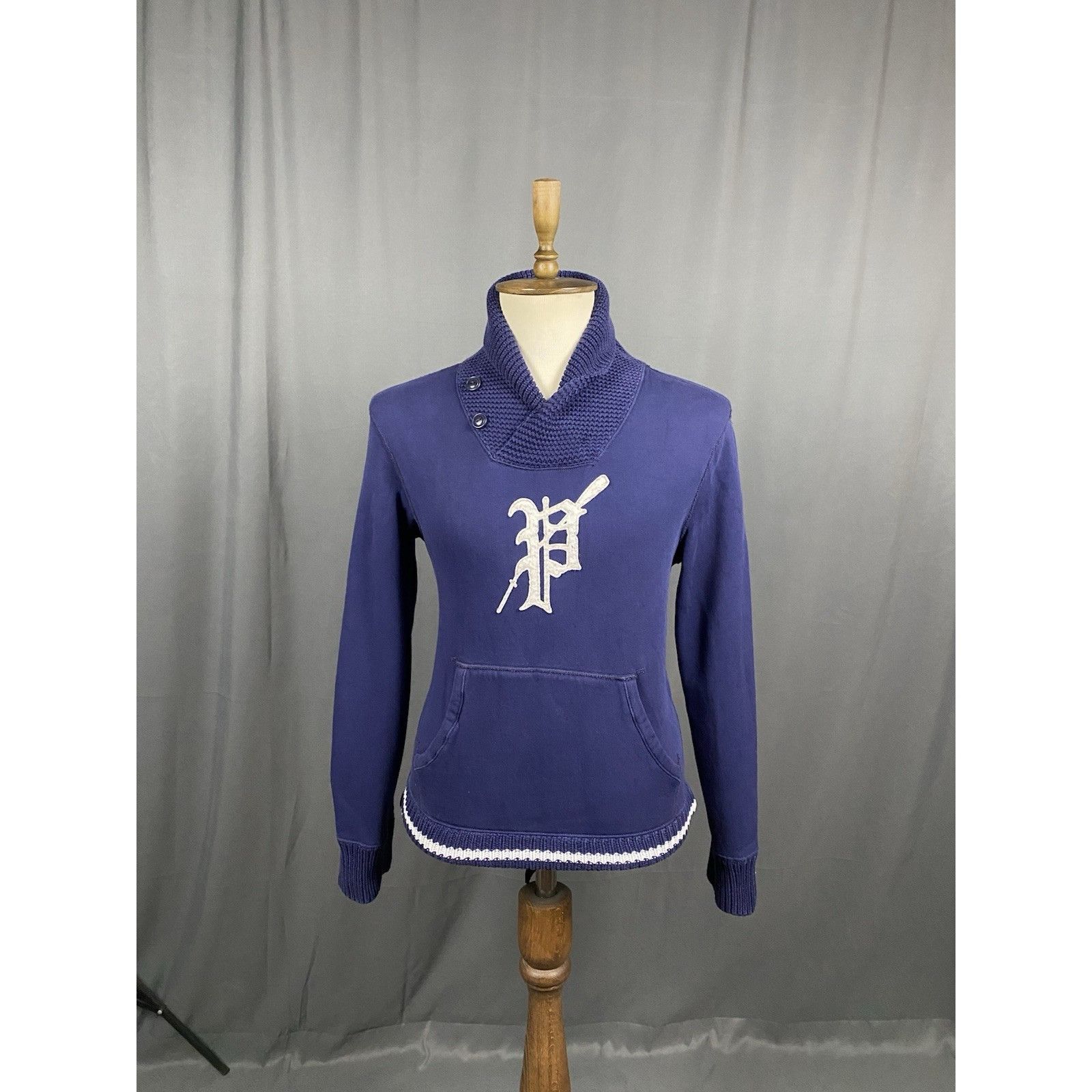 Polo Ralph Lauren Polo Ralph Lauren Big Logo Men's Blue High Neck Sweater Size Size US S / EU 44-46 / 1 - 3 Thumbnail