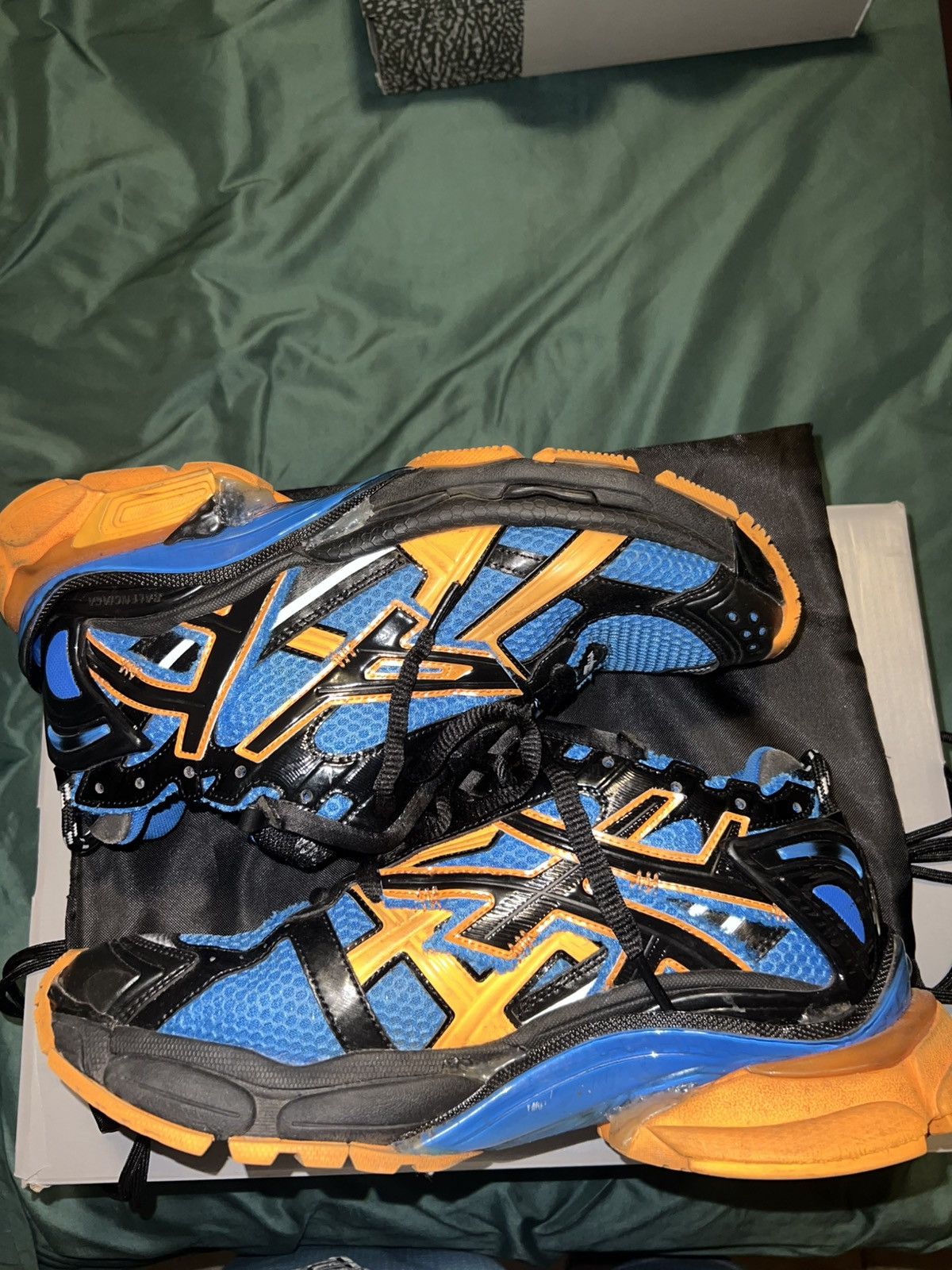 Balenciaga Balenciaga Runner / Blue & Orange / Size 43 ( 9 ) Size US 9 / EU 42 - 2 Thumbnail