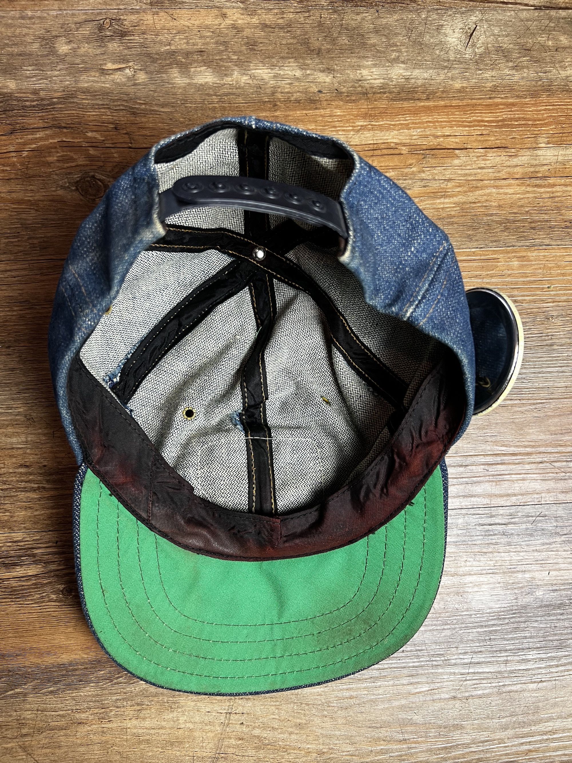Caterpillar 1970's-1980's CAT Diesel Power Denim Trucker Snapback Size ONE SIZE - 7 Thumbnail