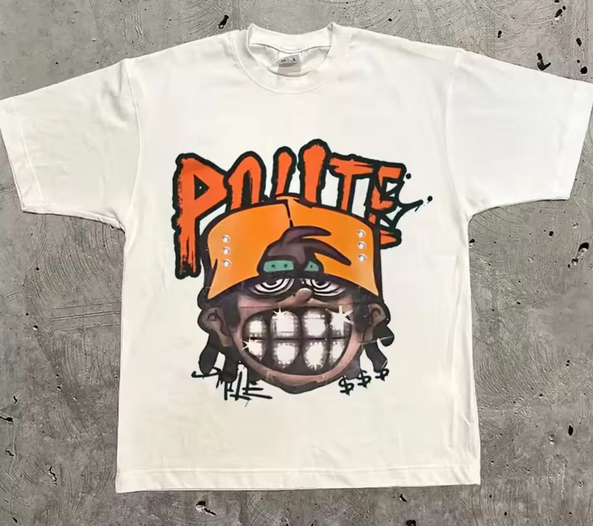 Other Retro American Money Teeth Boy Punk Graffiti Graphic TShirt Size US M / EU 48-50 / 2 - 1 Thumbnail