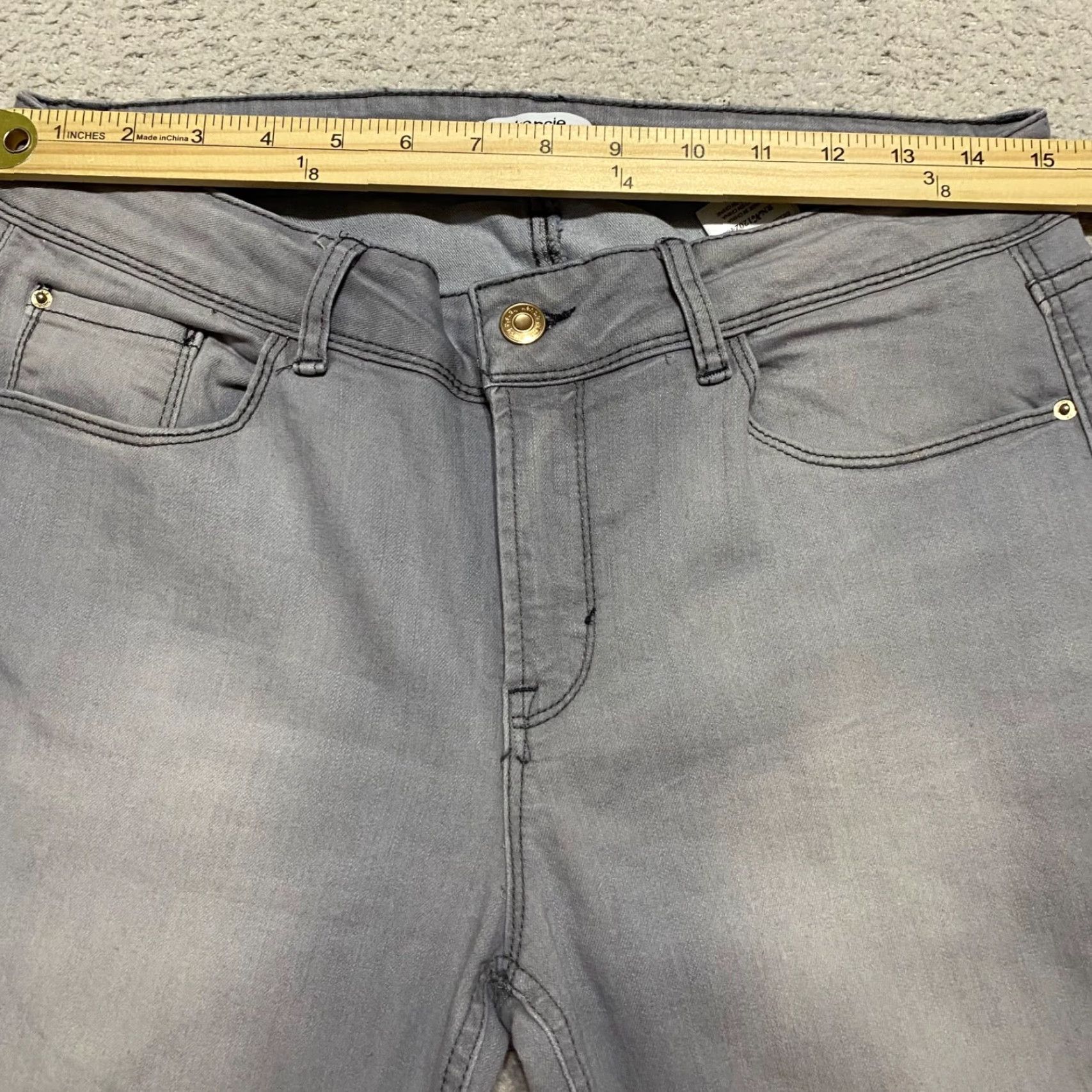 Vintage Kensie Womens Jeans 10 Gray Denim Medium Wash Mid Rise Effortless Ankle Skinny Jeans Adult Regular 10 Jeans Gray Kensie Girl Size 32" / US 10 / IT 46 - 5 Thumbnail