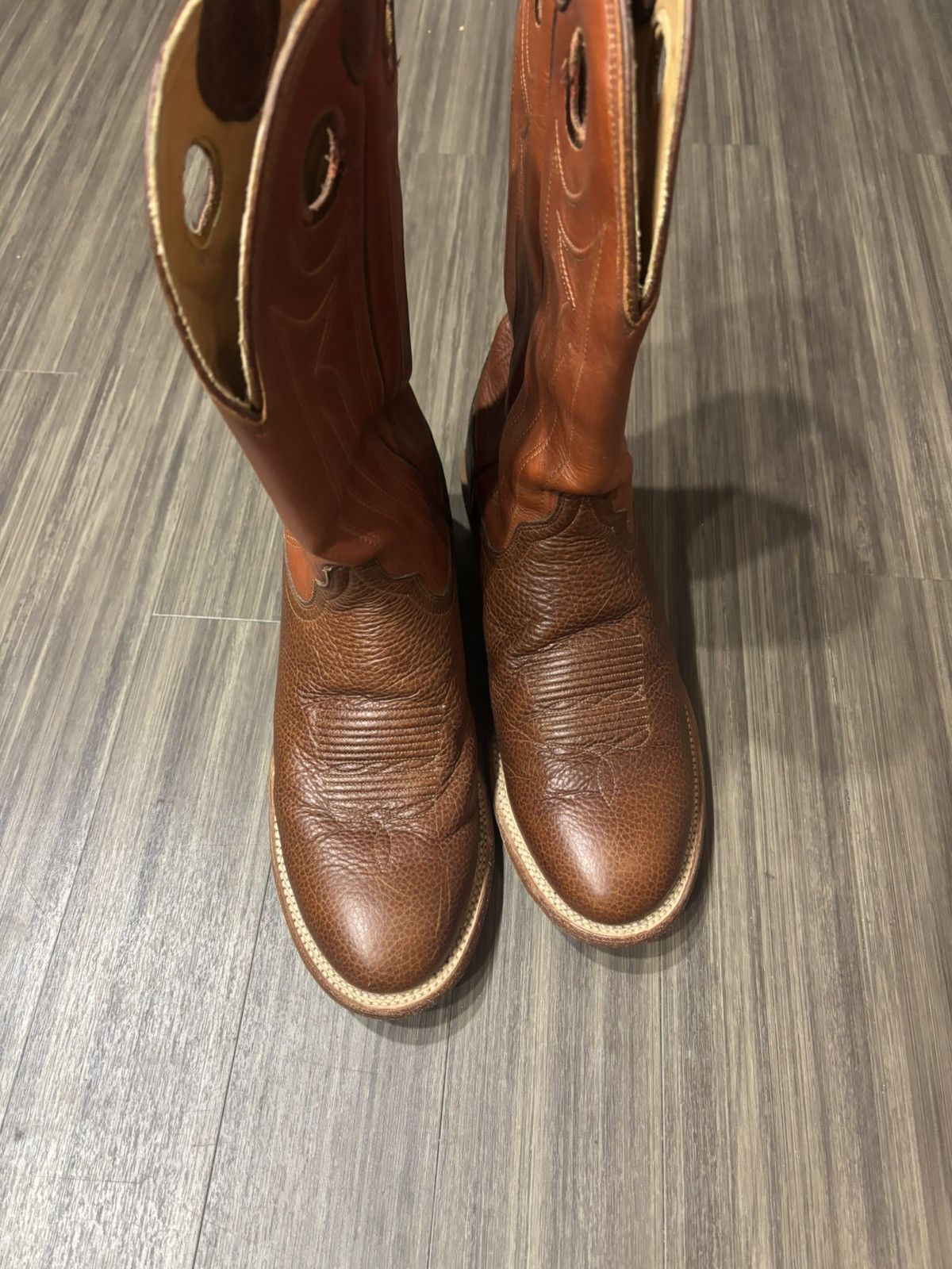 Tecovas TECOVAS Prescott Cowboy Boots Men's 10.5 Burnt Orange/Brown Size US 10.5 / EU 43-44 - 6 Thumbnail
