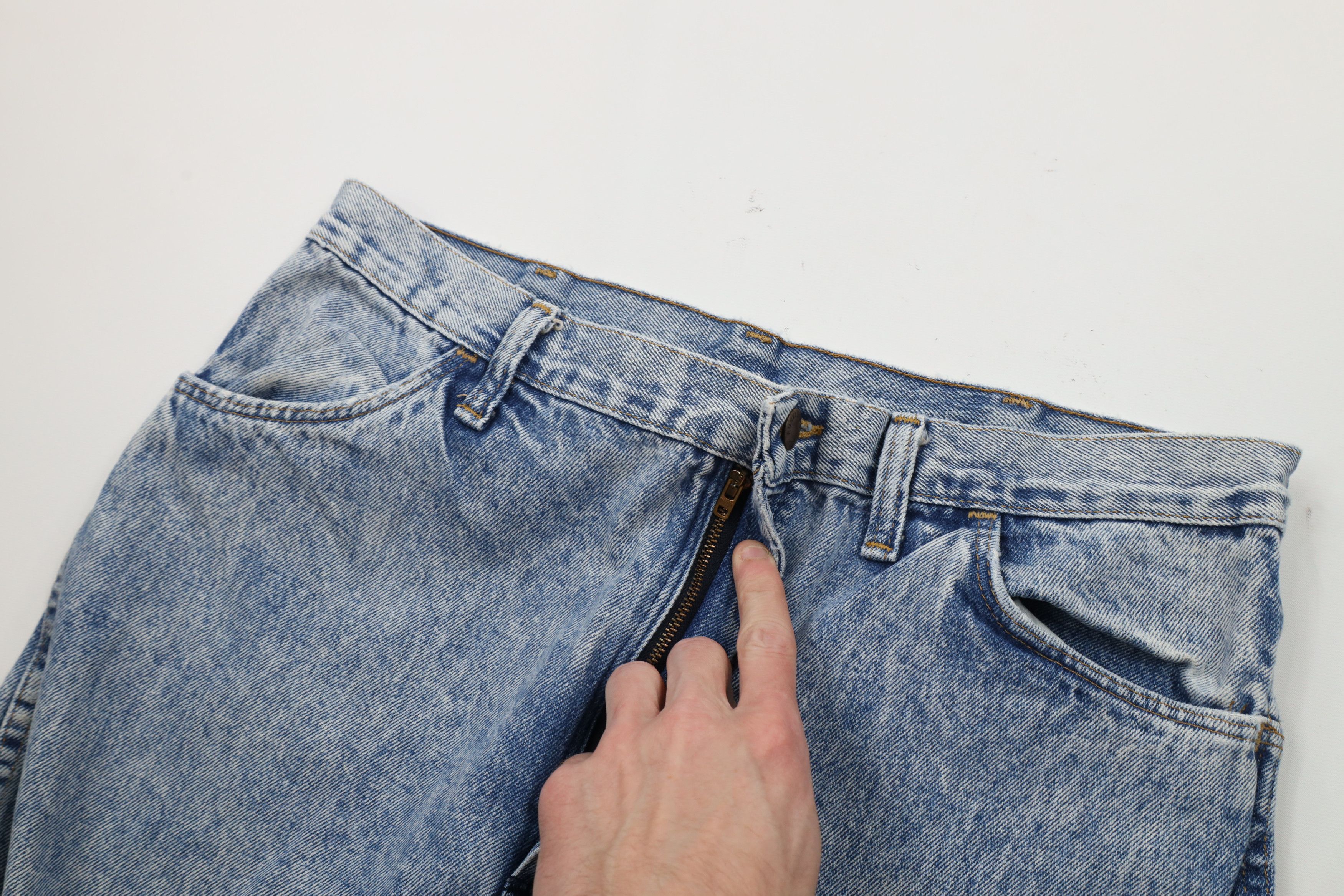 Vintage Vintage 90s Streetwear Acid Wash Denim Jeans Blue USA Size US 36 / EU 52 - 6 Thumbnail