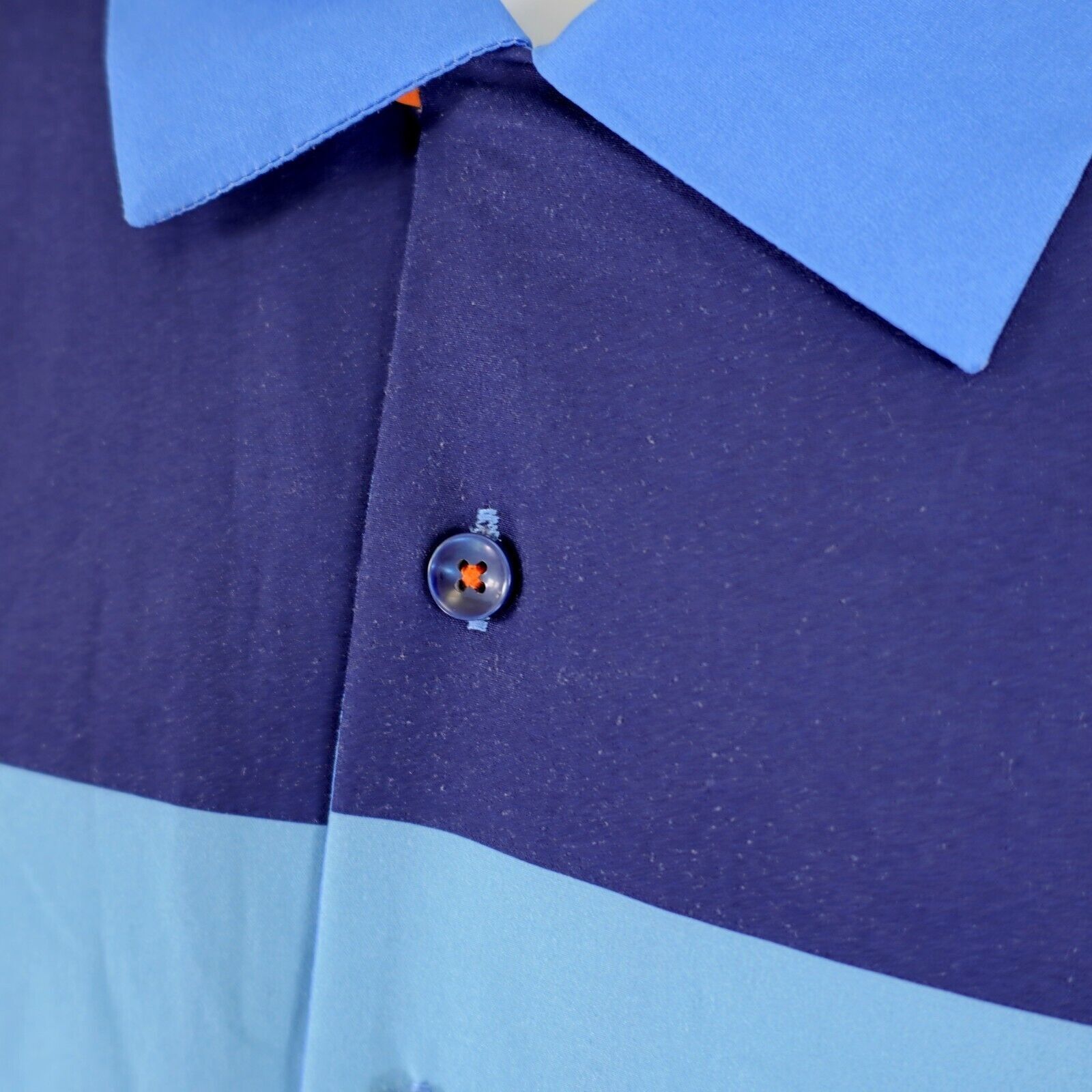 Tallia Tallia Sport Blue 2XL Striped Blue Short Sleeve Collared Dre Size US XXL / EU 58 / 5 - 2 Thumbnail