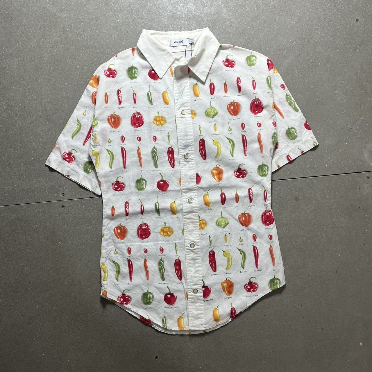 Moschino Moschino Pepper Print Button-Up Shirt Size US M / EU 48-50 / 2 - 1 Thumbnail