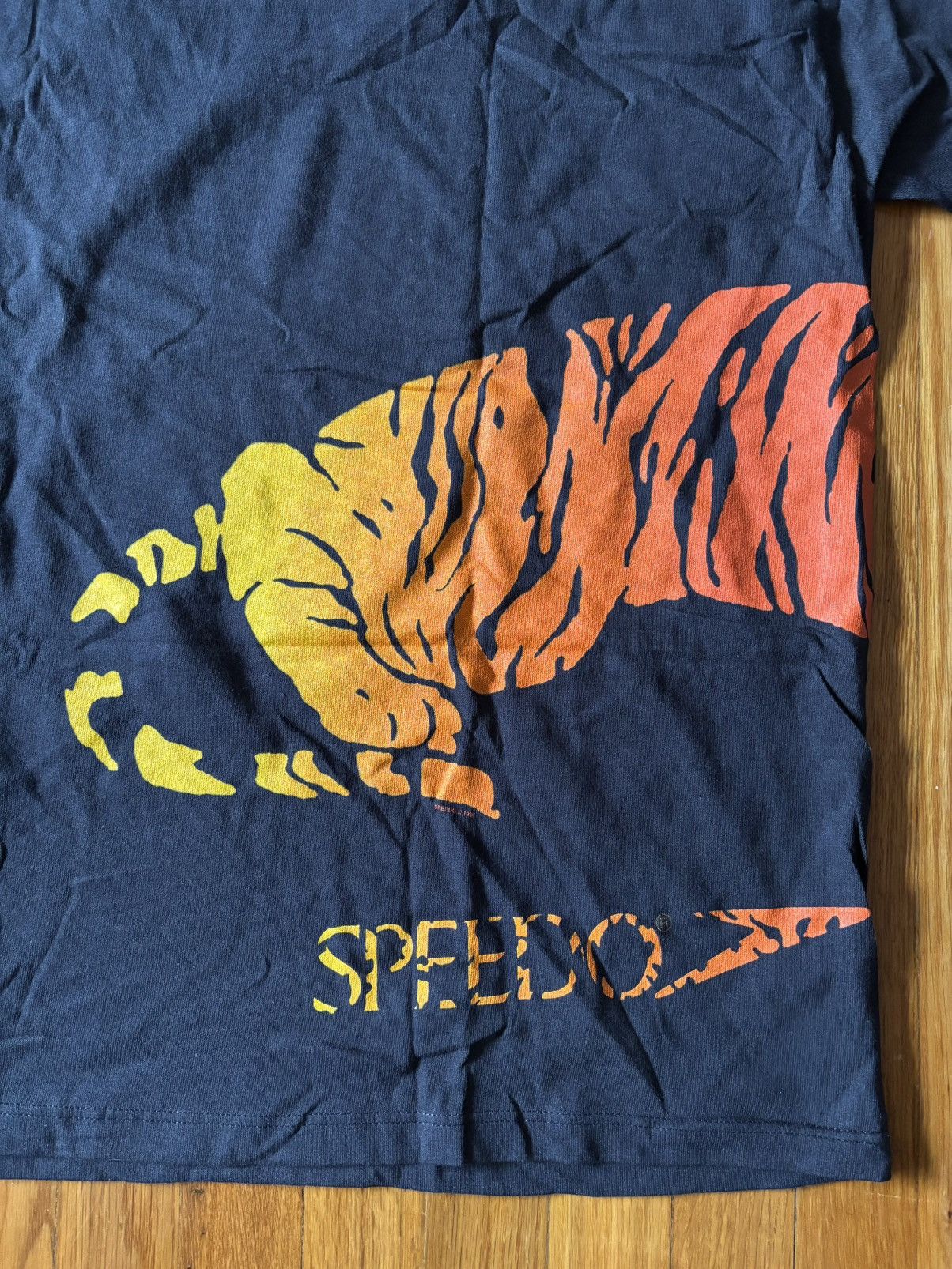 Speedo Vintage 1996 Tiger print Speedo t-shirt Size US XL / EU 56 / 4 - 5 Thumbnail