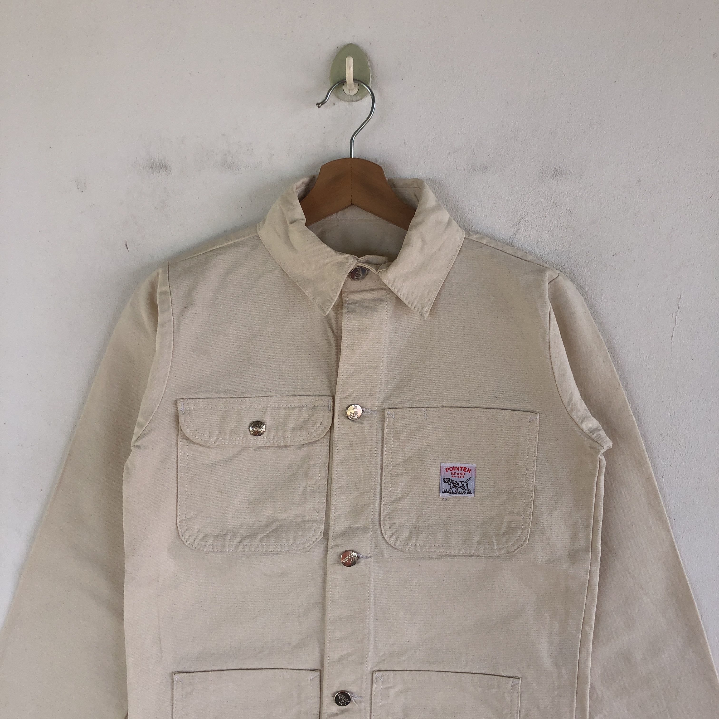 Vintage Vintage 80s Pointer Usa Chore Jacket Dirty Workers Jacket Size US S / EU 44-46 / 1 - 3 Thumbnail