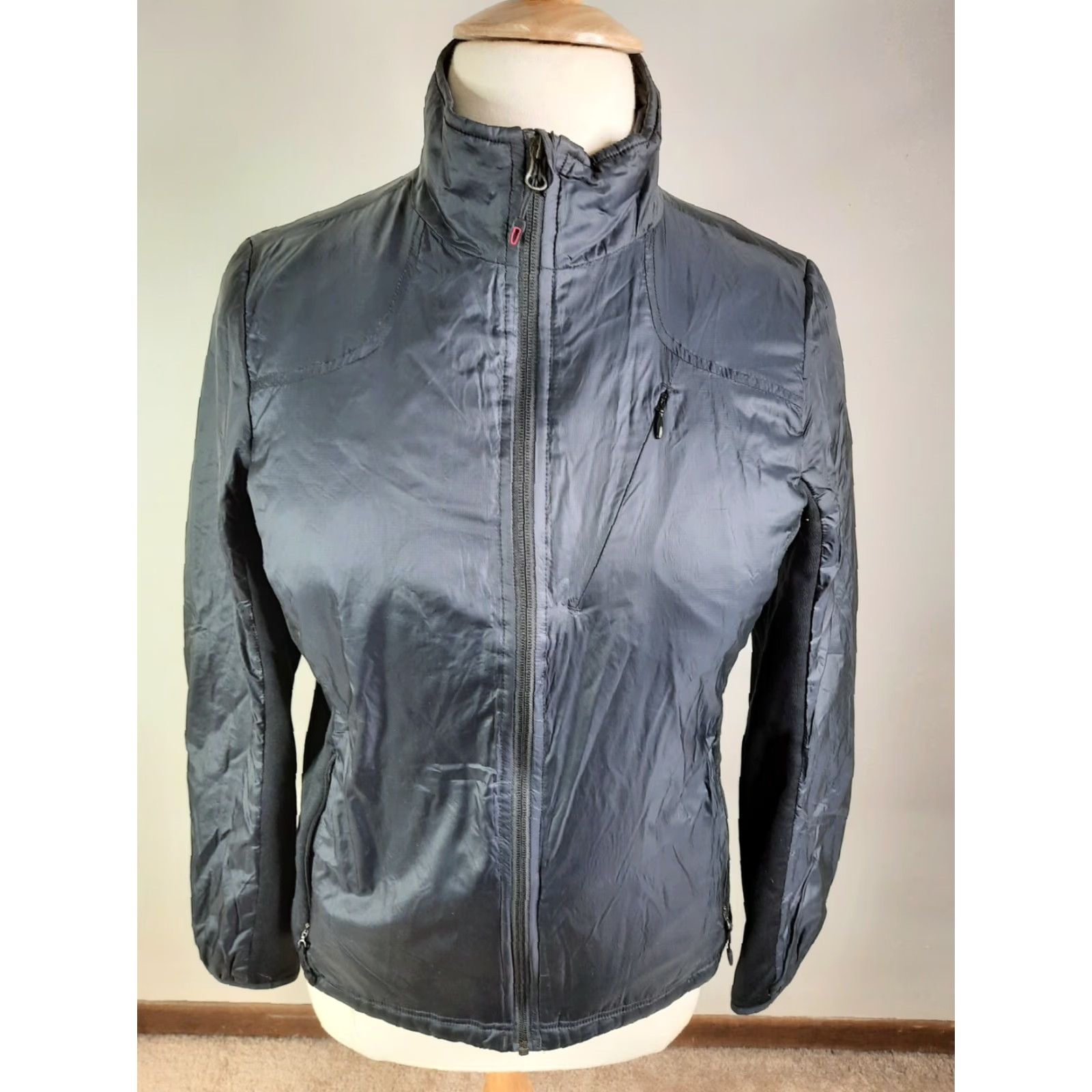 Lands' End Lands' End Women's Black Lightweight Softshell Coat Jacket Large L coat jacket Black Lightweight Softshell Zip Menus Size L / US 10 / IT 46 - 2 Thumbnail