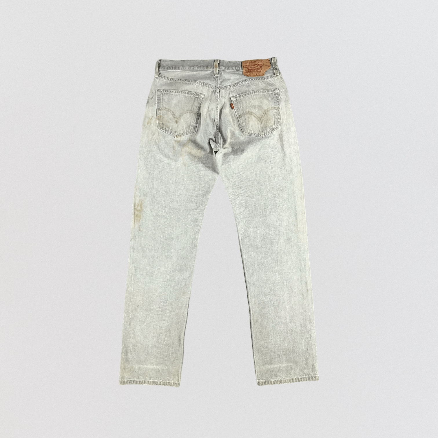 Levi's Vintage Ash Gray Levis 501 Jeans-JM2687 Size US 33 - 2 Thumbnail