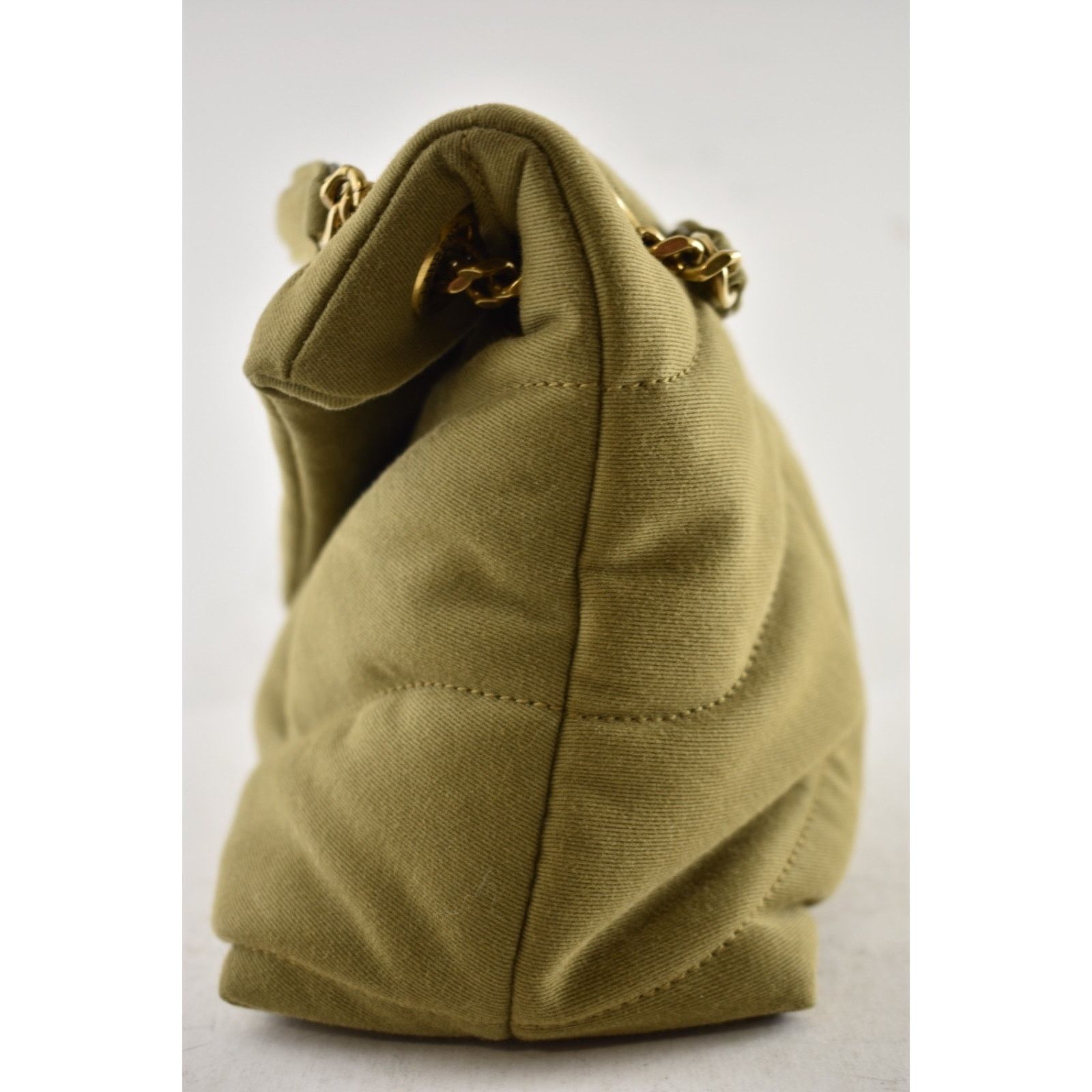 Yves Saint Laurent Saint Laurent Small Puffer Fir Green Gold YSL Crossbody Bag Size ONE SIZE - 15 Thumbnail