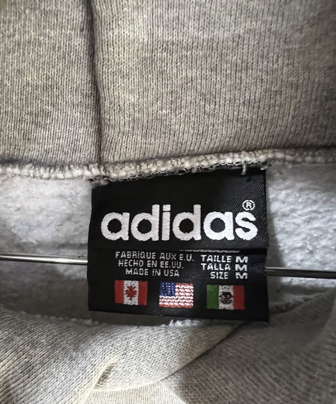 Adidas 🔥Vintage Adidas Trefoil Made in Usa Hoodies Size US XL / EU 56 / 4 - 12 Thumbnail
