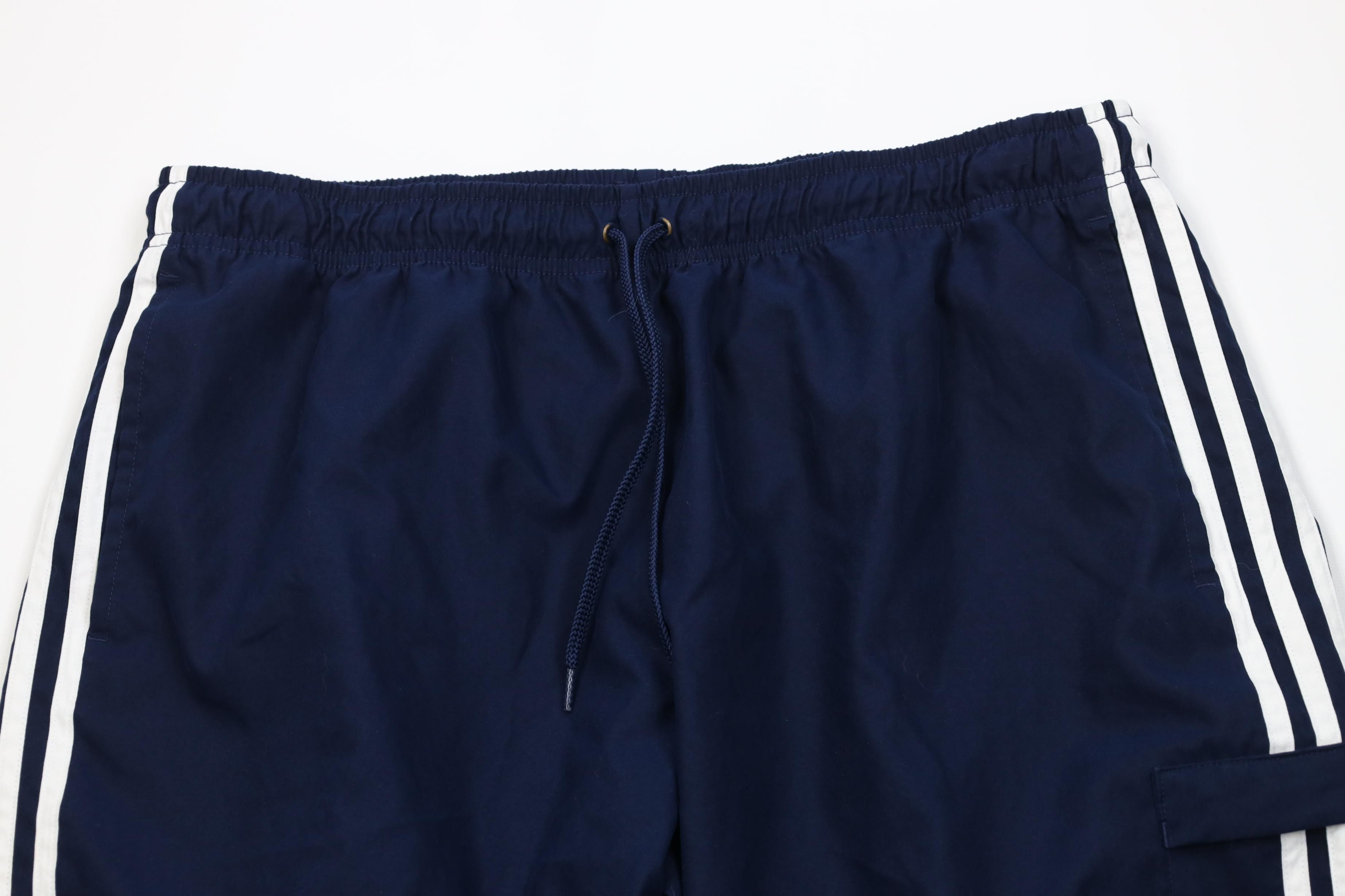 Adidas Vintage Y2K Adidas Babydoll Wide Leg Capris Pants Size 34" / US 12 / IT 48 - 2 Thumbnail
