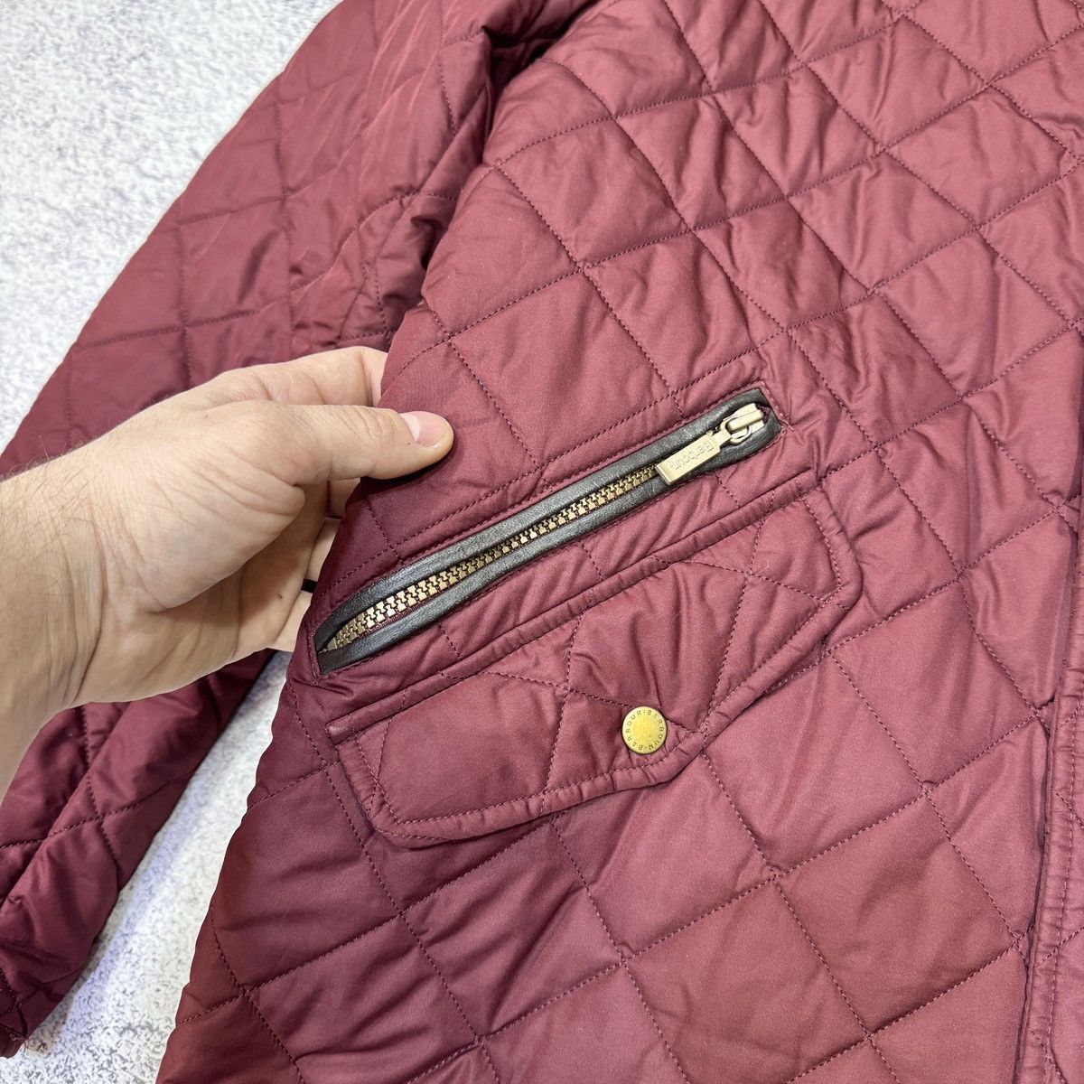 Barbour Barbour Chelsea Sportsquilt Burgundy M size Size US M / EU 48-50 / 2 - 5 Thumbnail