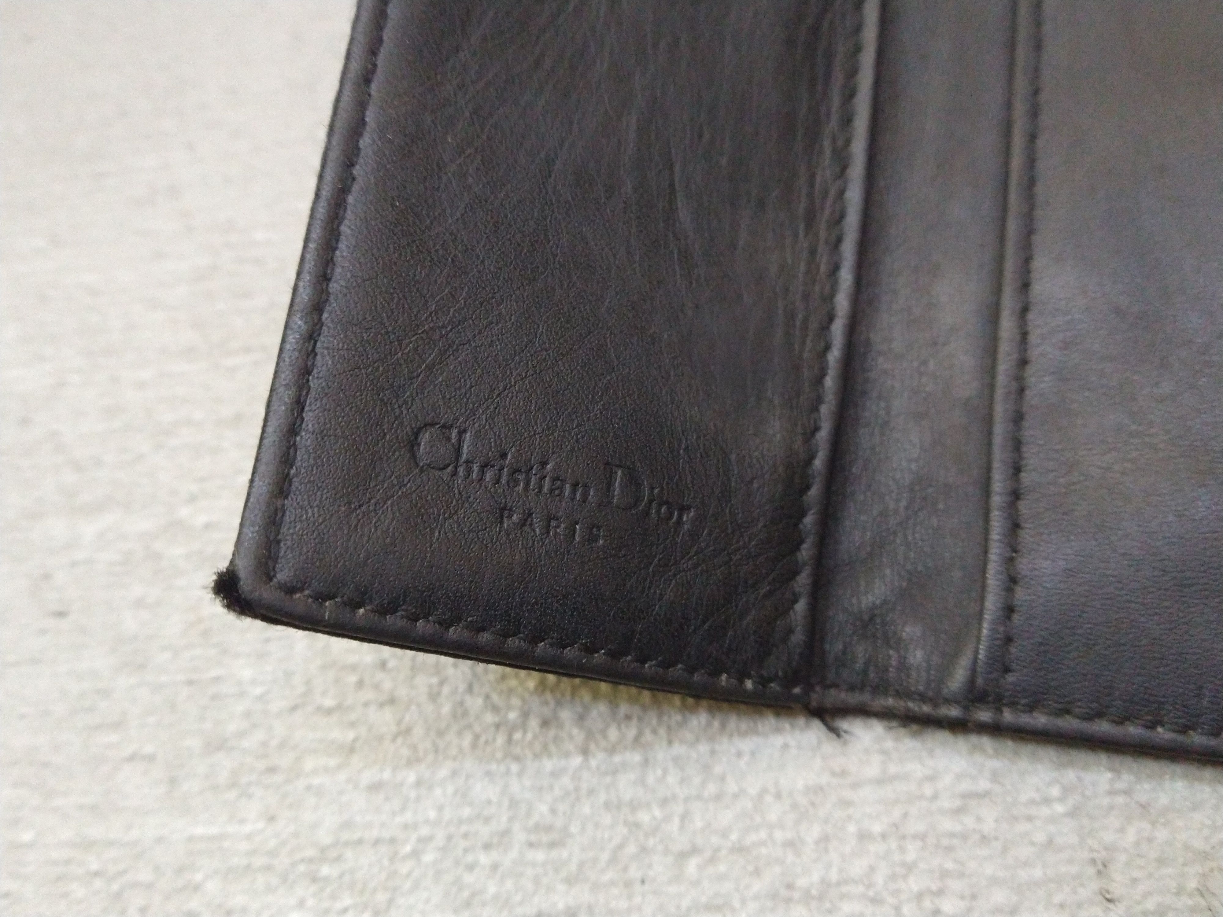 Christian Dior Monsieur Christian Dior Wallet Black Canvas Nylon Leather Monogram Size ONE SIZE - 12 Thumbnail
