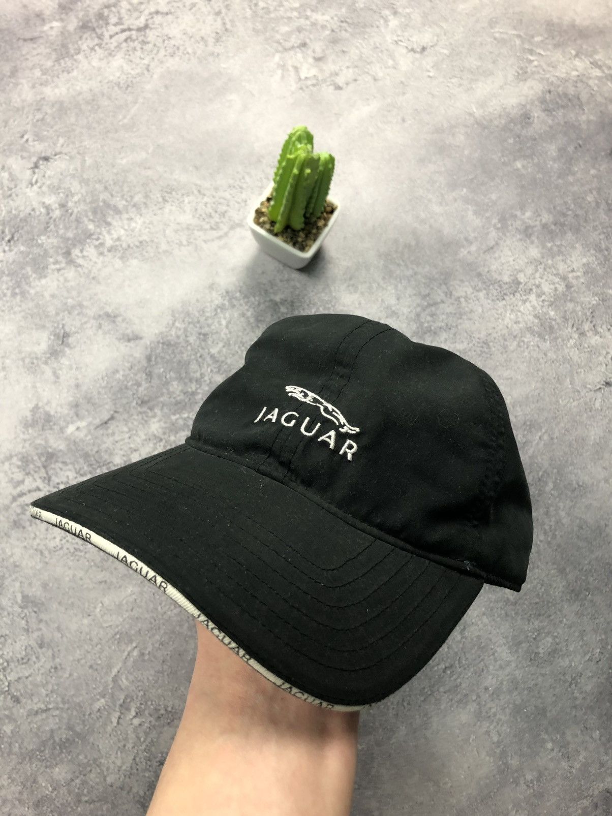 Other JAGUAR Vintage Big Logo Cap Hat Black Streetwear Dad Hype Size ONE SIZE - 1 Thumbnail