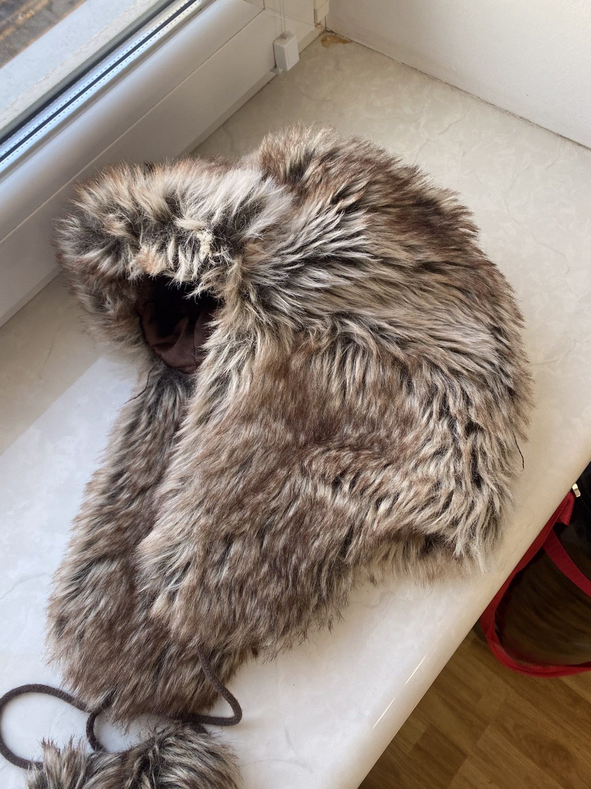 Vintage 🔥 Y2K Faux Fur Ushanka Vintage Fuzzy Warm Trapper Hat Size ONE SIZE - 6 Thumbnail