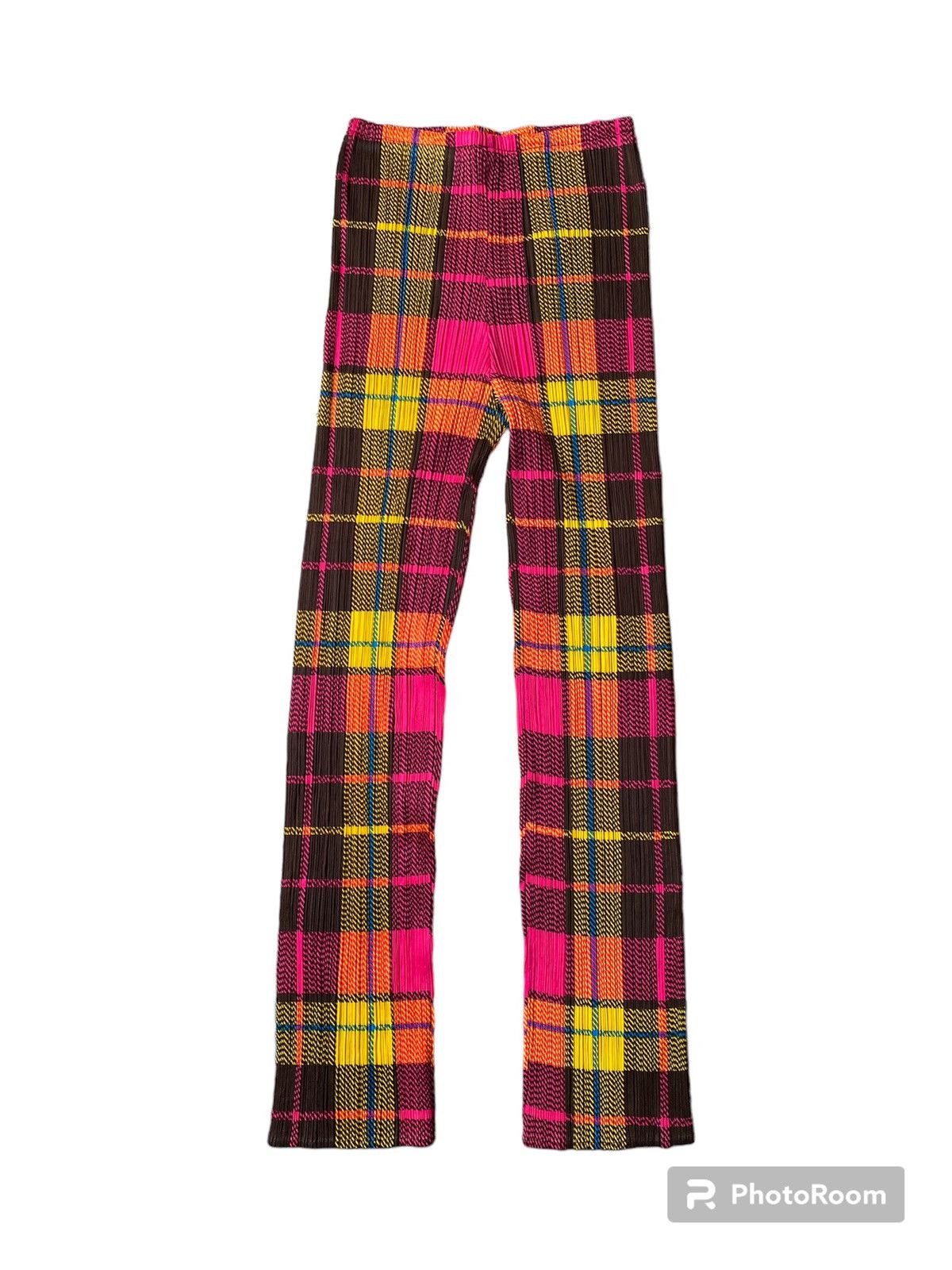 Homme Plisse Issey Miyake × Issey Miyake × Pleats Please Issey Miyake 1990s - Pleats Please Issey Miyake Plaid Tartan Design Pant Size 29" - 1 Thumbnail