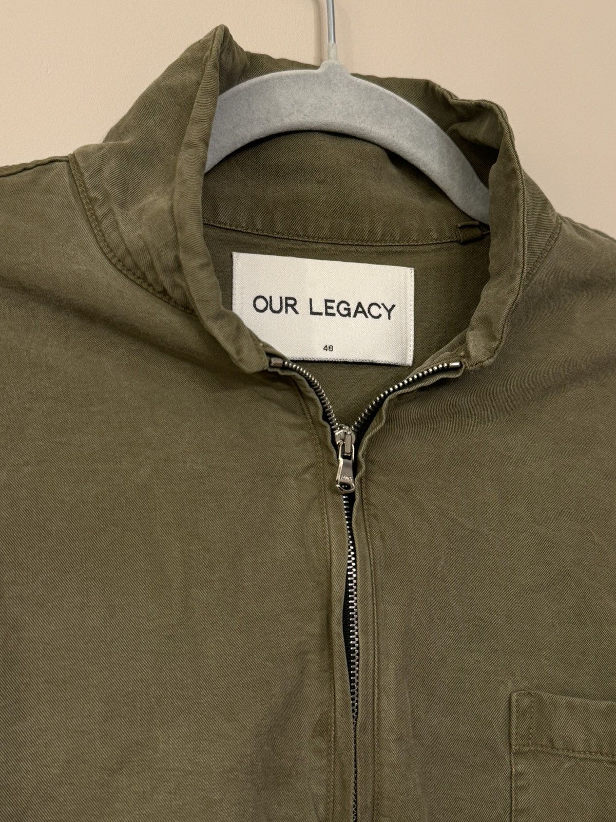 Our Legacy Our Legacy shirting Zip 1/4 khaki vintage Lampo Size US M / EU 48-50 / 2 - 4 Thumbnail