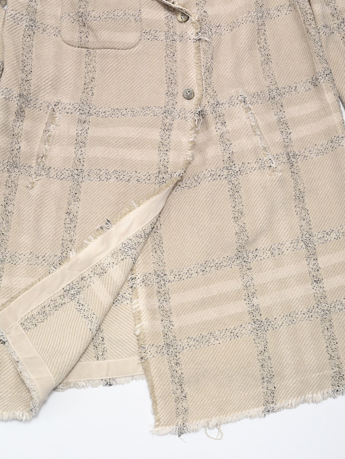 Transit Transit Par Such Cotton Plaid Check Beige Coat Size M / US 6-8 / IT 42-44 - 5 Thumbnail