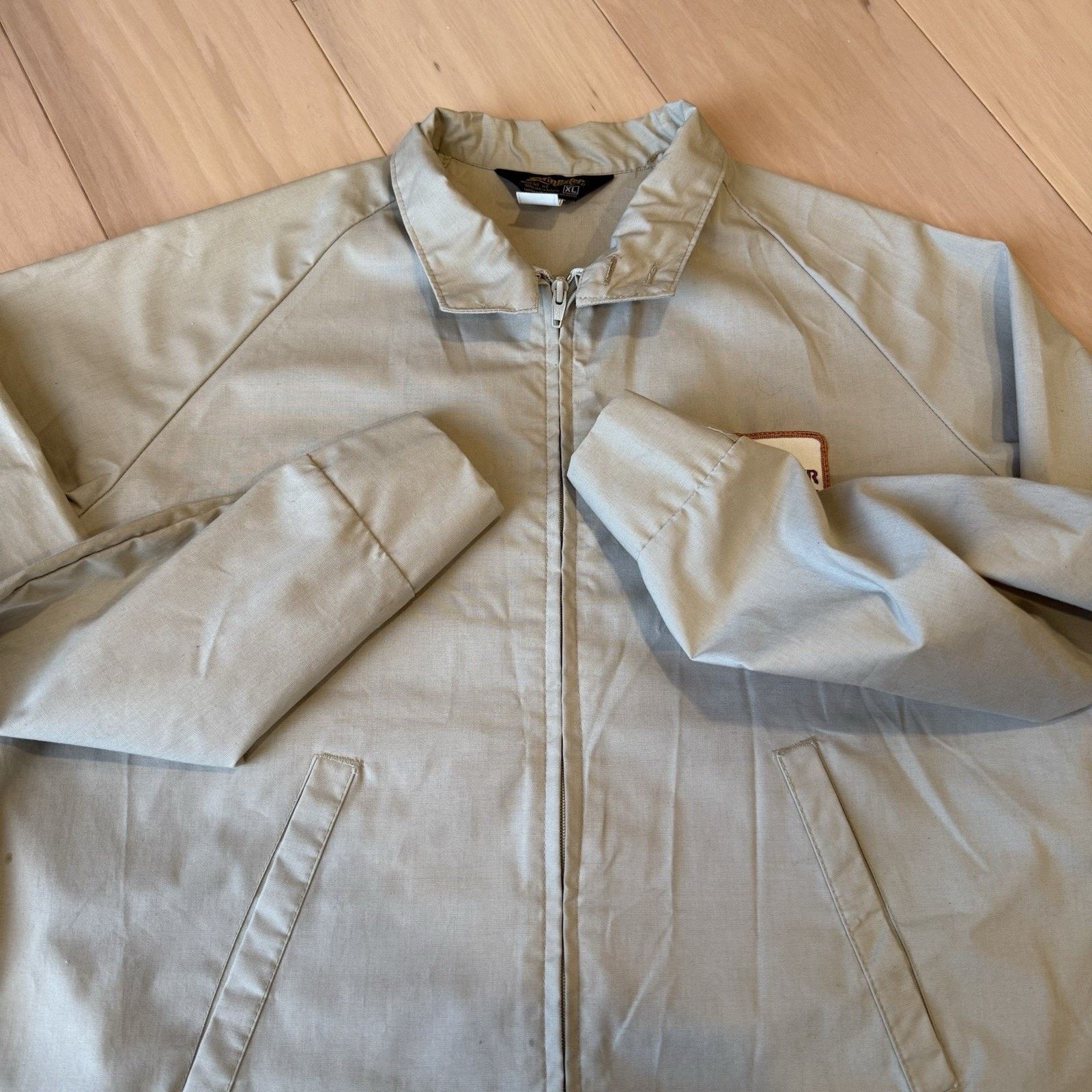 Swingster Vintage Swingster Jacket XL Khaki Full Zip 80s Made in USA Size US XL / EU 56 / 4 - 5 Thumbnail