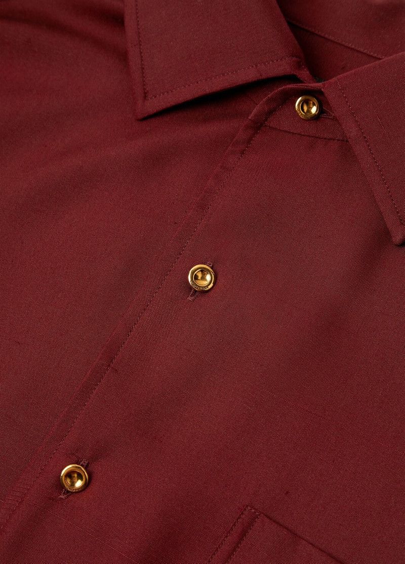 Loro Piana o1srvl11e0526 FAP2657 André Shirt in Red Size S / US 4 / IT 40 - 7 Thumbnail