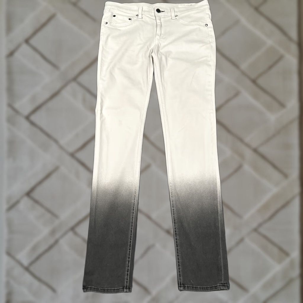 Rag & Bone VINTAGE Rag & Bone Women's Pants Skinny Jegging 29 White Cotton Blend City 2010s Size 29" - 1 Thumbnail
